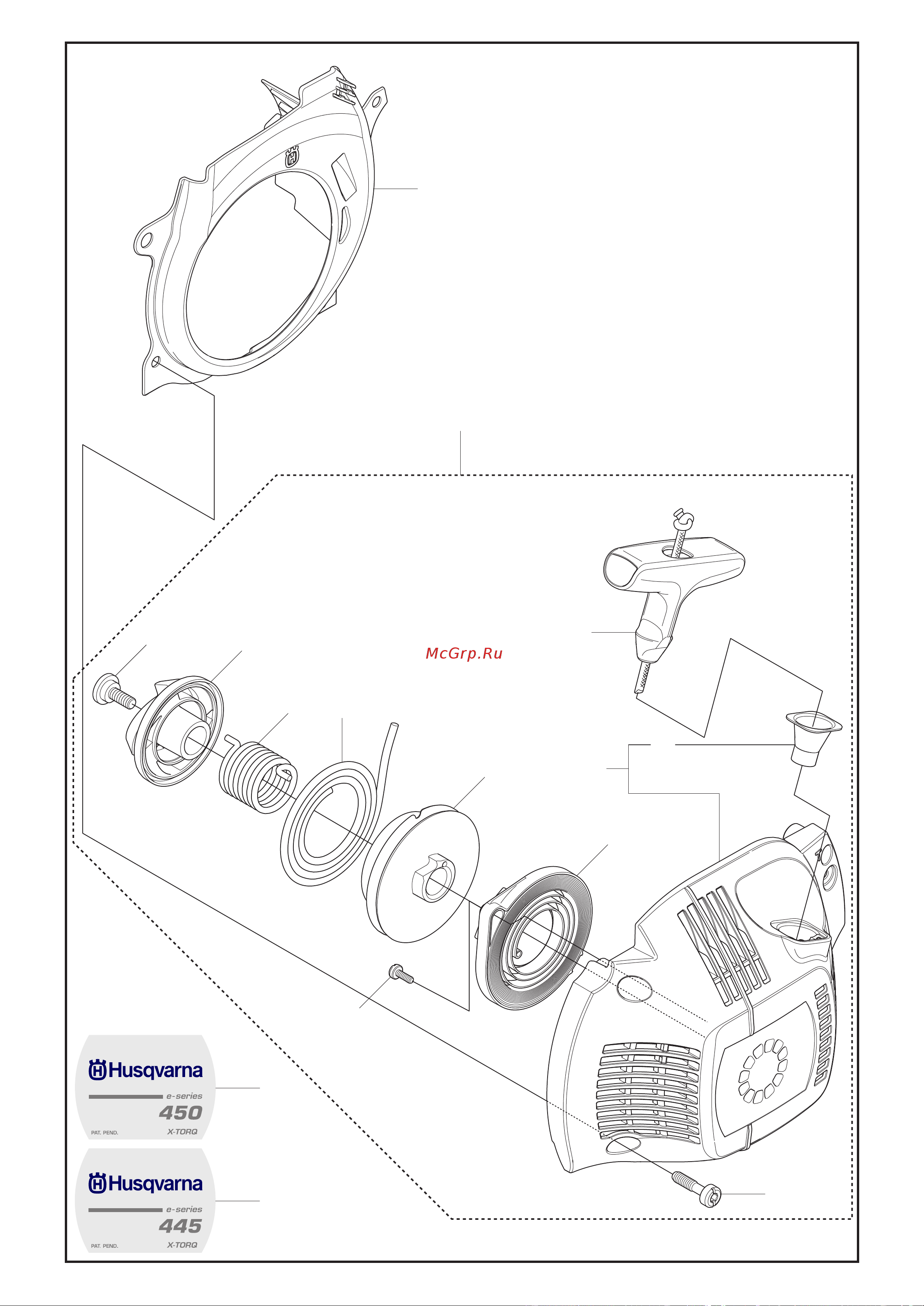 Husqvarna 445 (2009) parts Руководство по эксплуатации онлайн [12/41] 770819