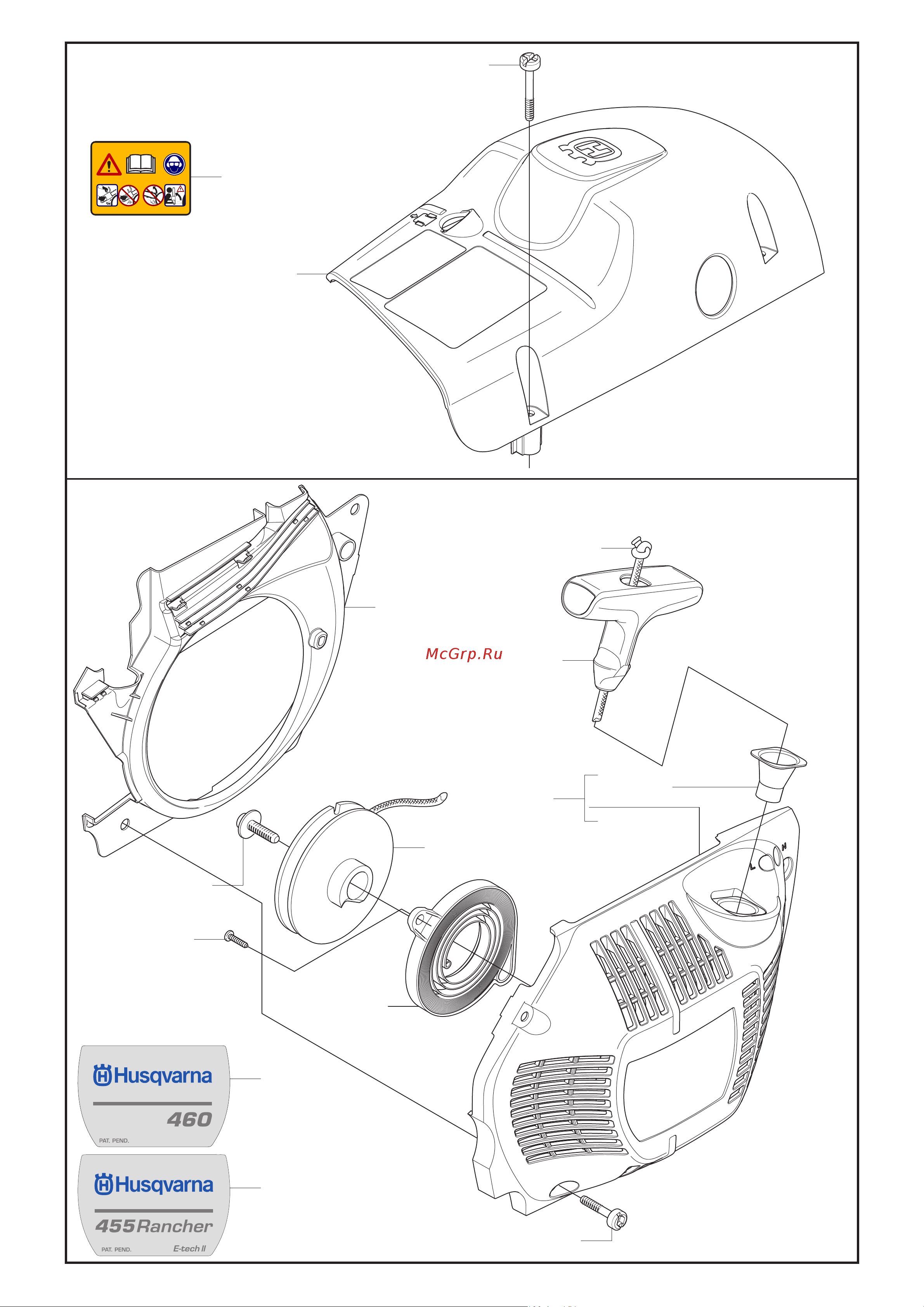 Husqvarna 455 Rancher (2005) parts Руководство по эксплуатации онлайн [3/12] 770822