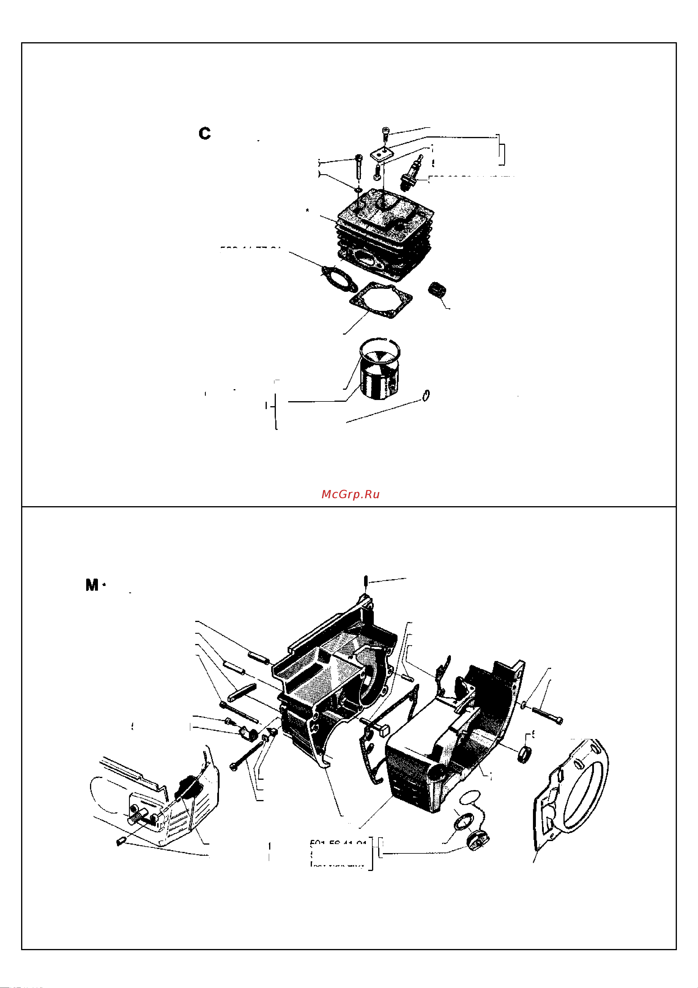 Husqvarna 44 (1988) parts Руководство по эксплуатации онлайн [4/8] 770828