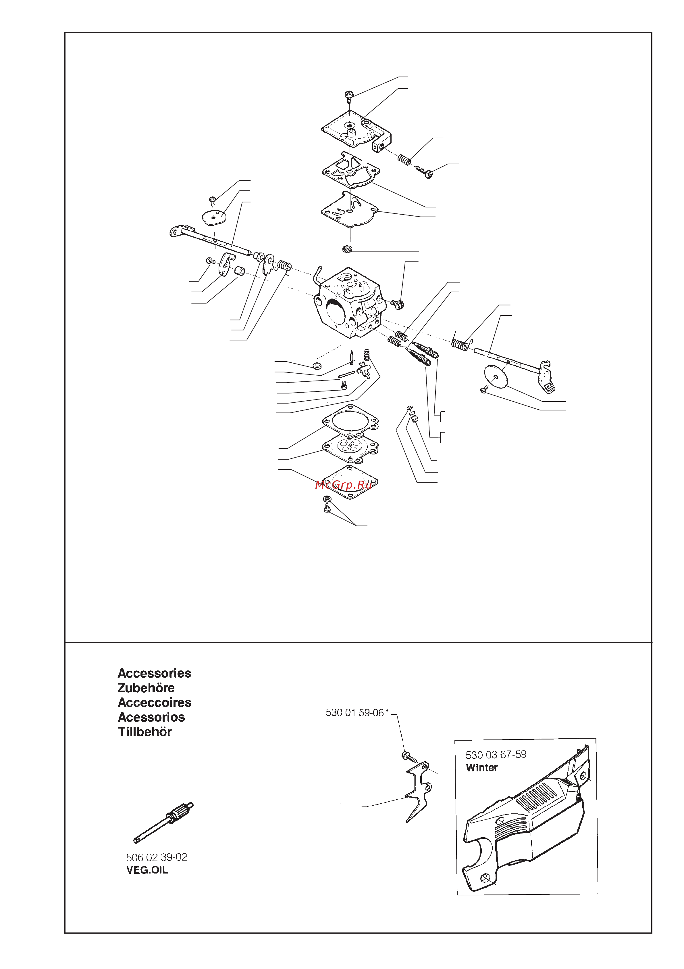 Husqvarna 141 (1998) parts Руководство по эксплуатации онлайн [6/8] 770831