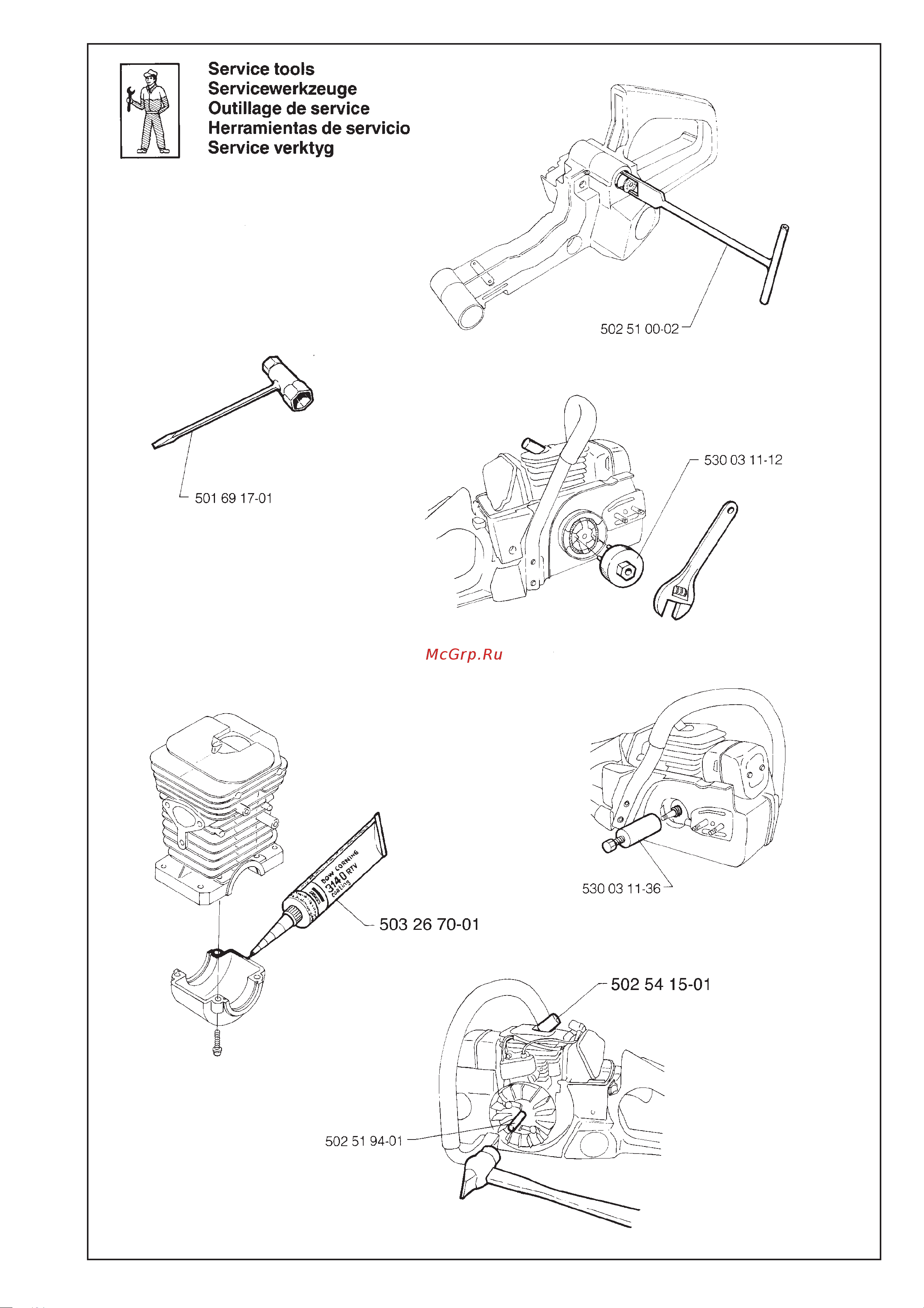 Husqvarna 141 (1998) parts Руководство по эксплуатации онлайн [7/8] 770831
