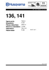 Husqvarna 136 (2003) parts Руководство по эксплуатации