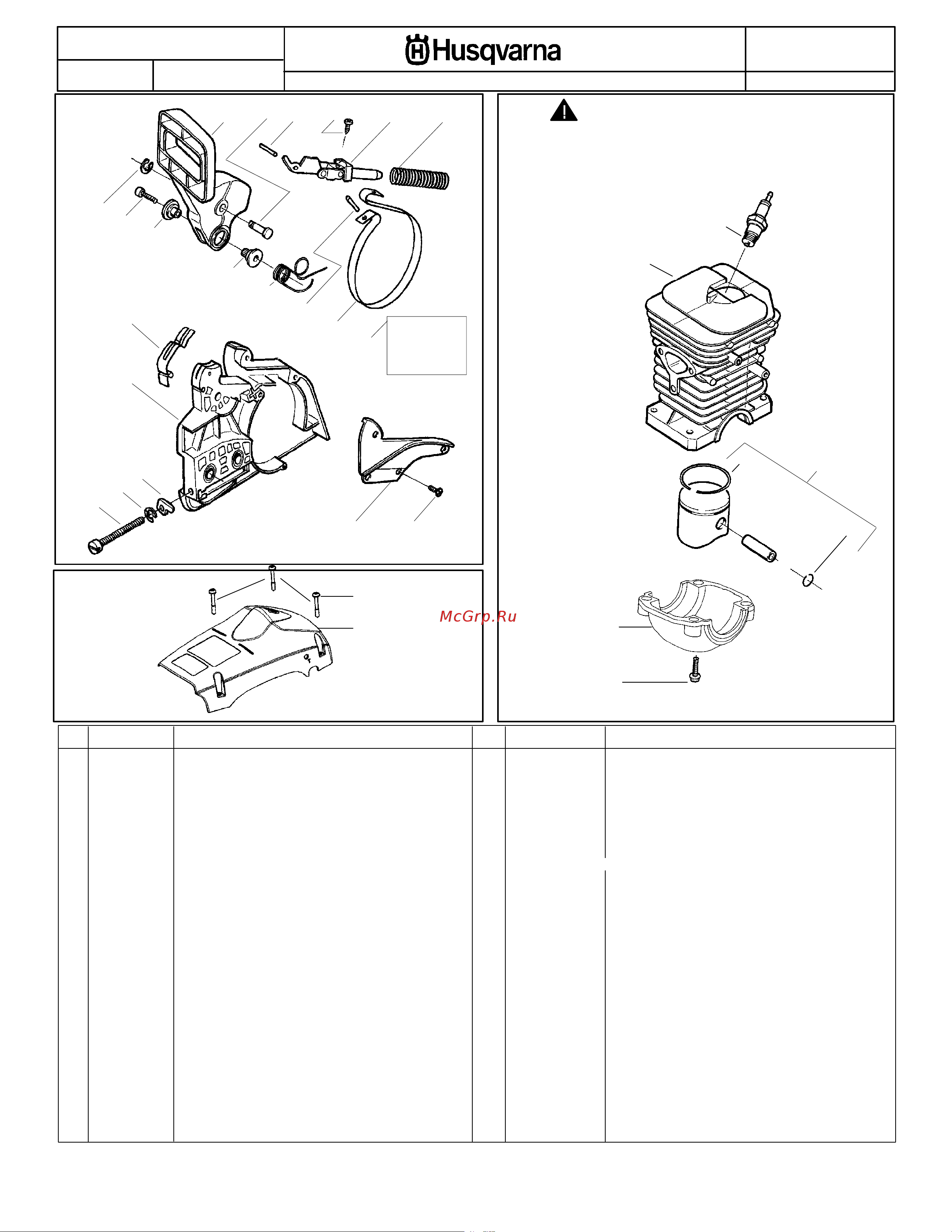 Husqvarna 142 (2005) parts [2/6] R parts list