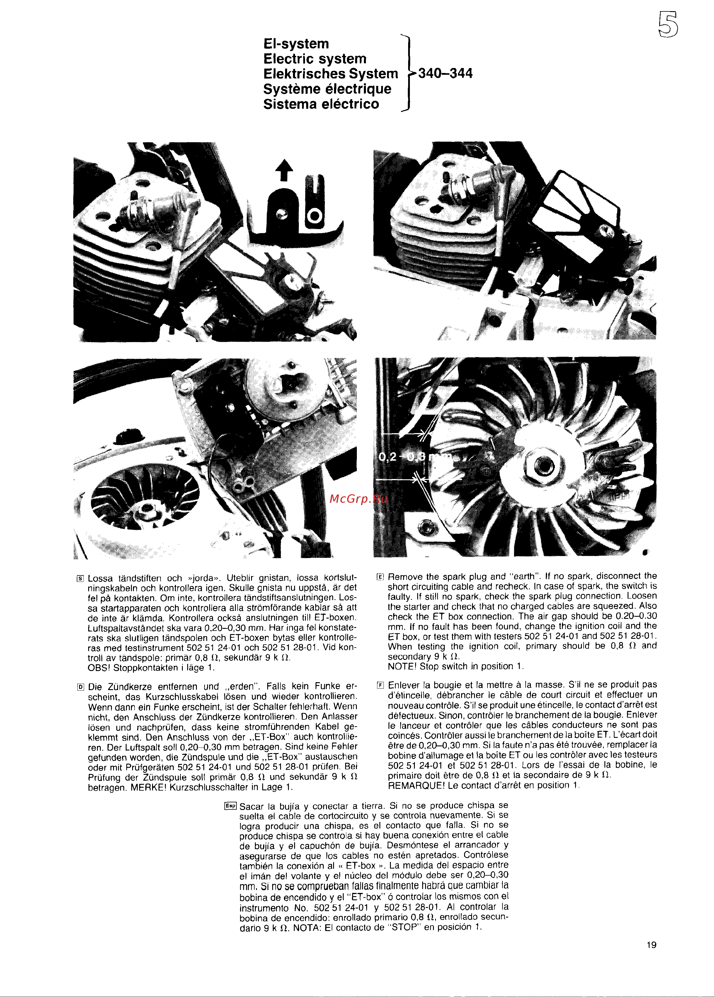 Husqvarna 44 (1987) [18/55] El system electric system
