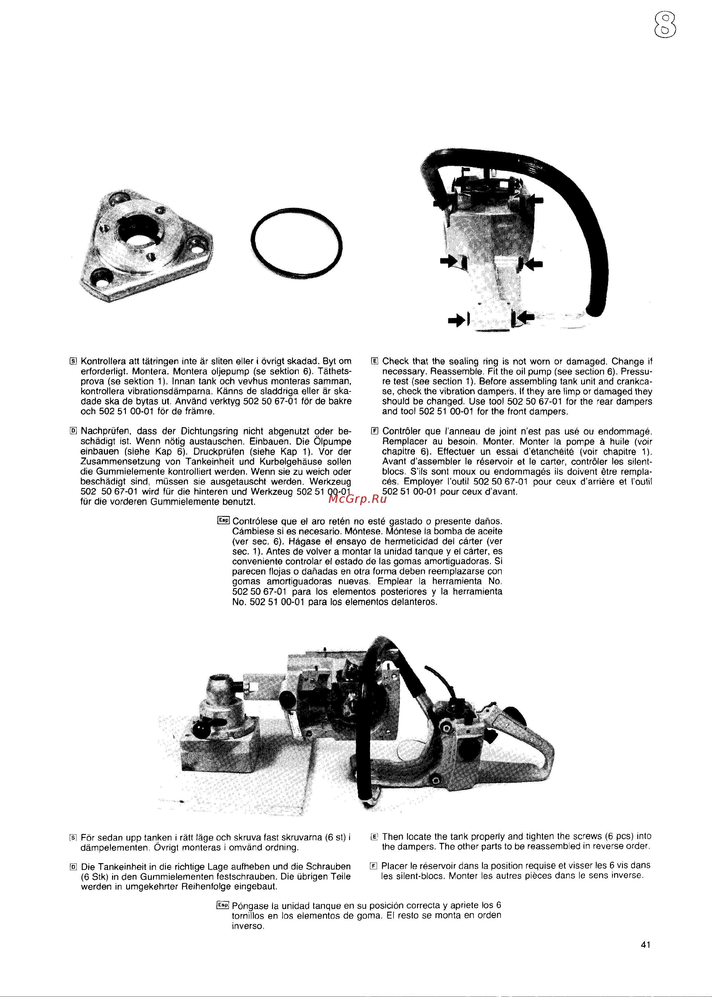 Husqvarna 340 (1987) Руководство по эксплуатации онлайн [40/55] 770888