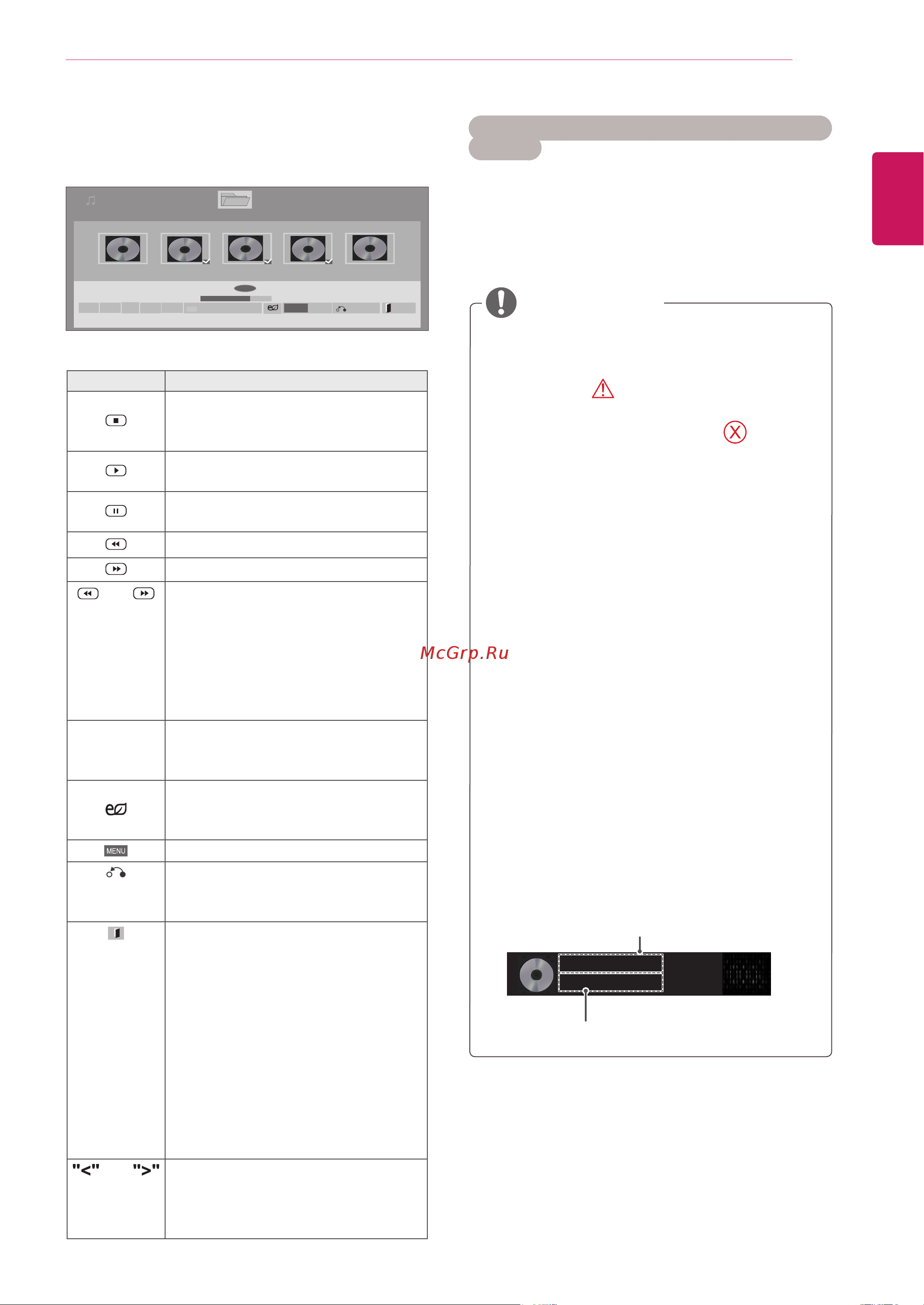 LG 42WL10MS-B [35/82] Примечание