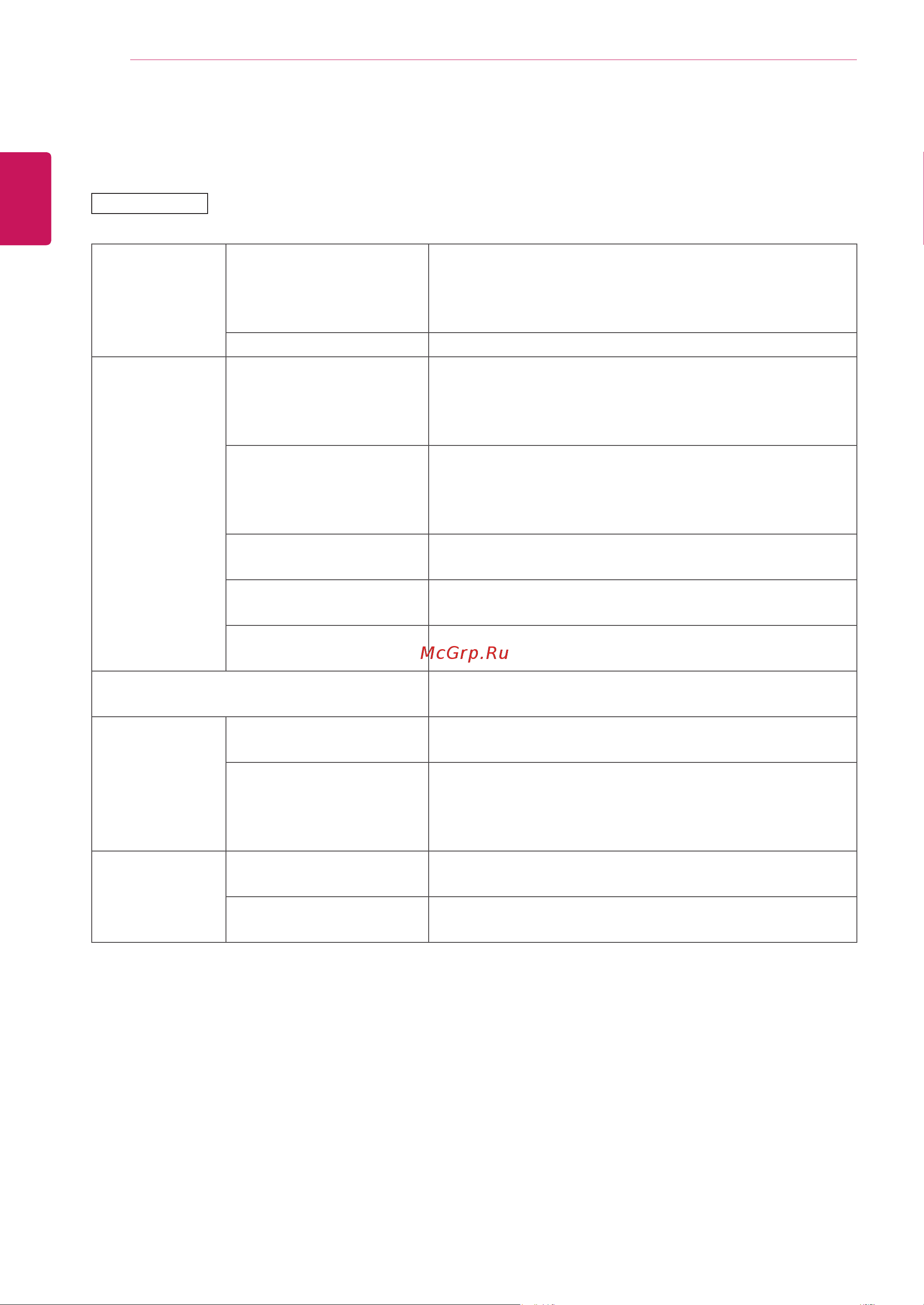 LG 42WL10MS-B [58/82] Техническиехарактеристики