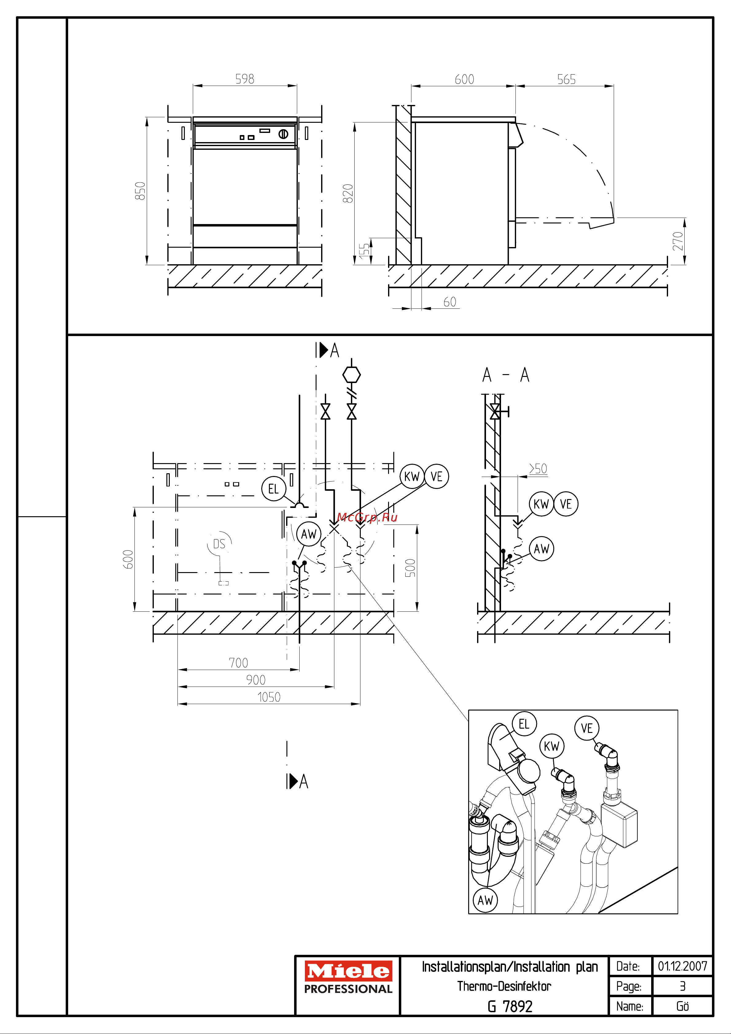 Miele G 7892 Руководство по эксплуатации онлайн [3/6] 770933