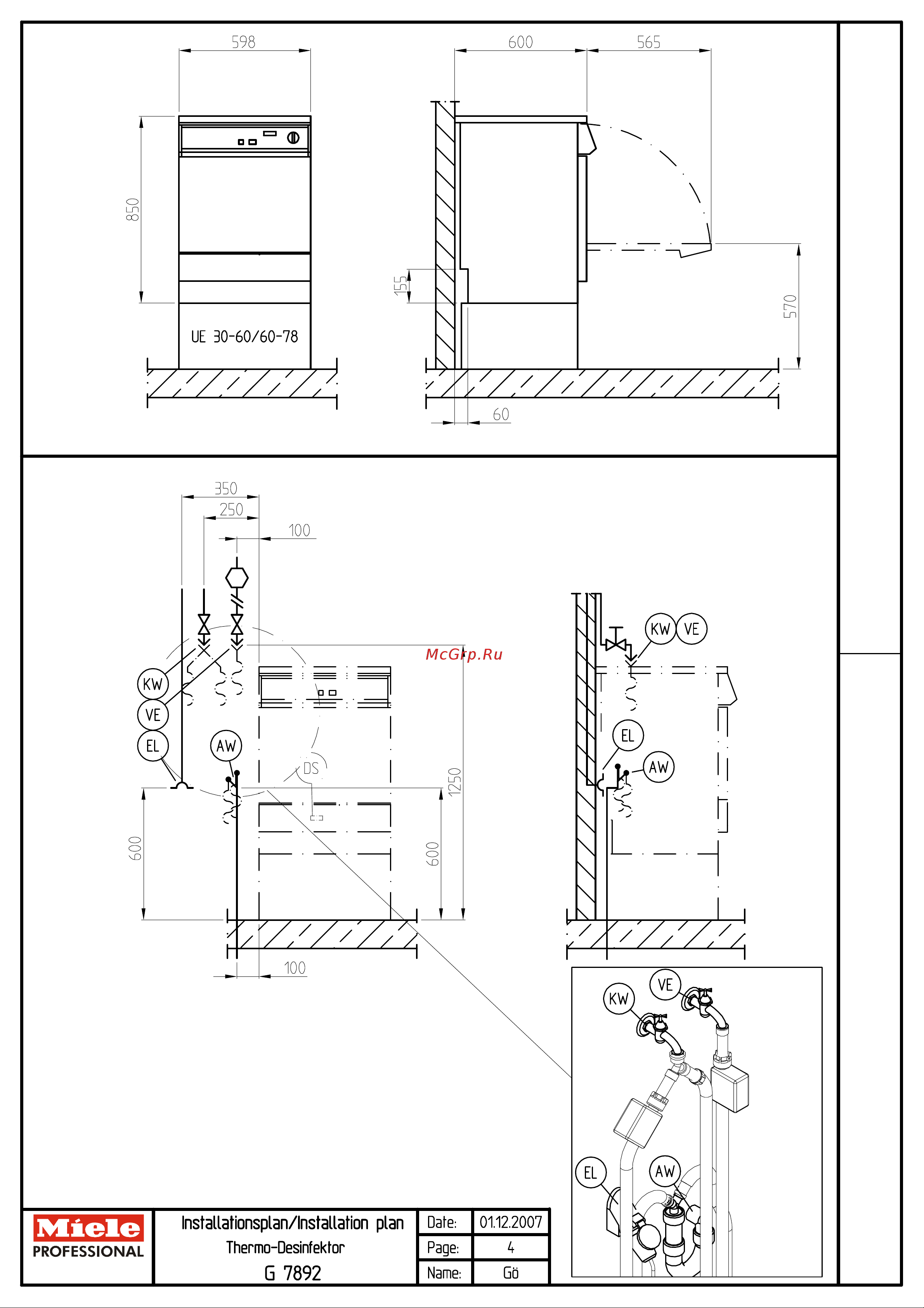 Miele G 7892 Руководство по эксплуатации онлайн [4/6] 770933