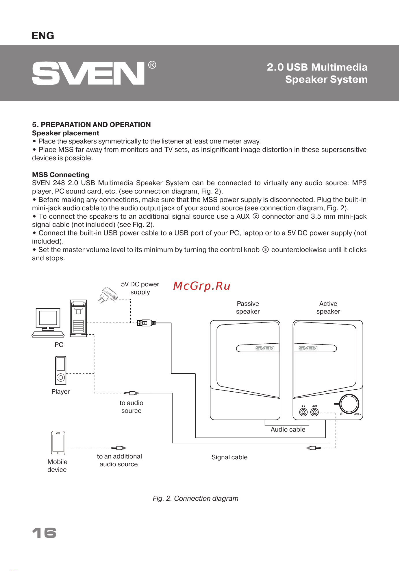 Sven 248 (SV-016333) [16/19] Usb multimedia
