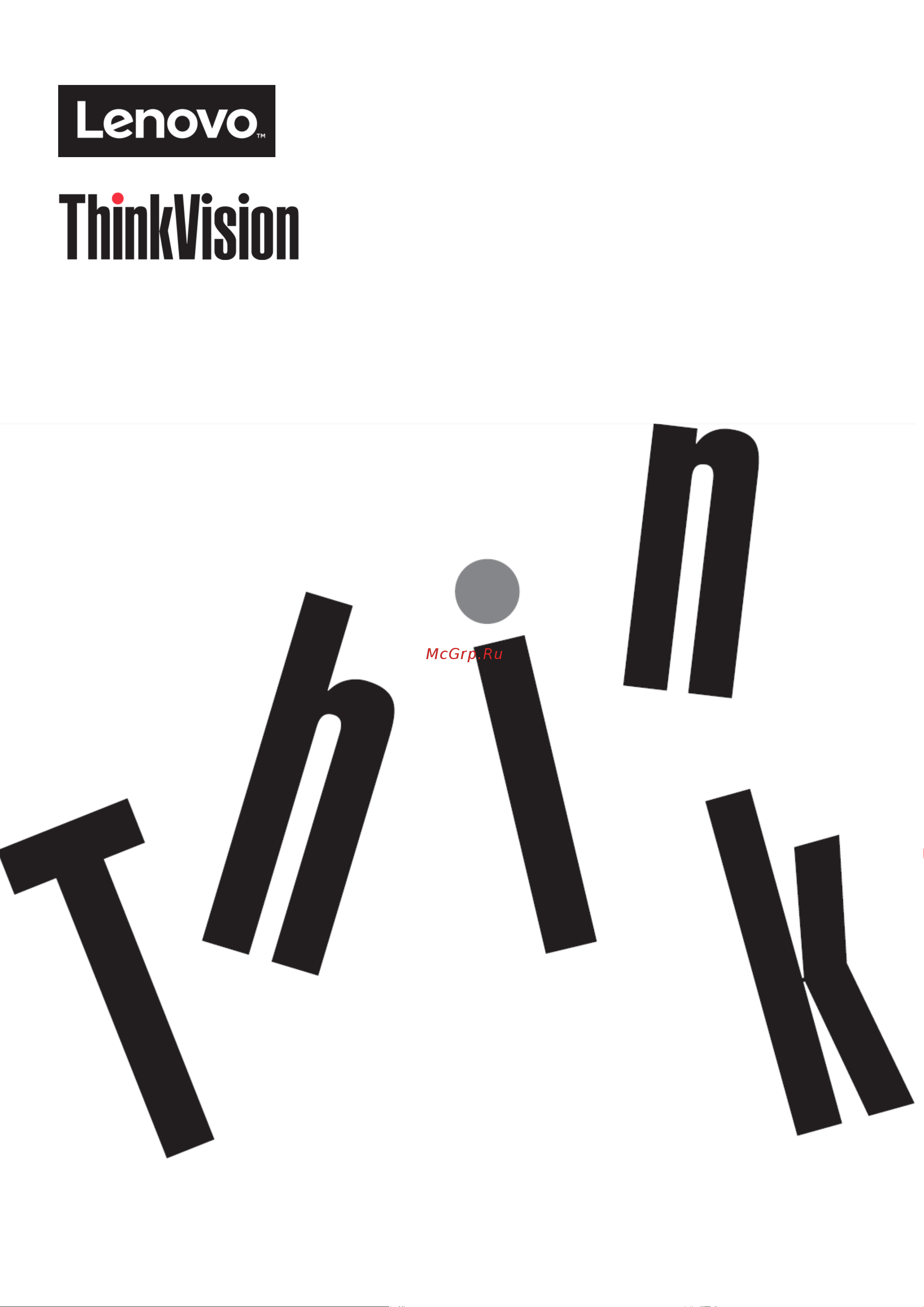 Lenovo ThinkVision E24 Руководство по эксплуатации онлайн