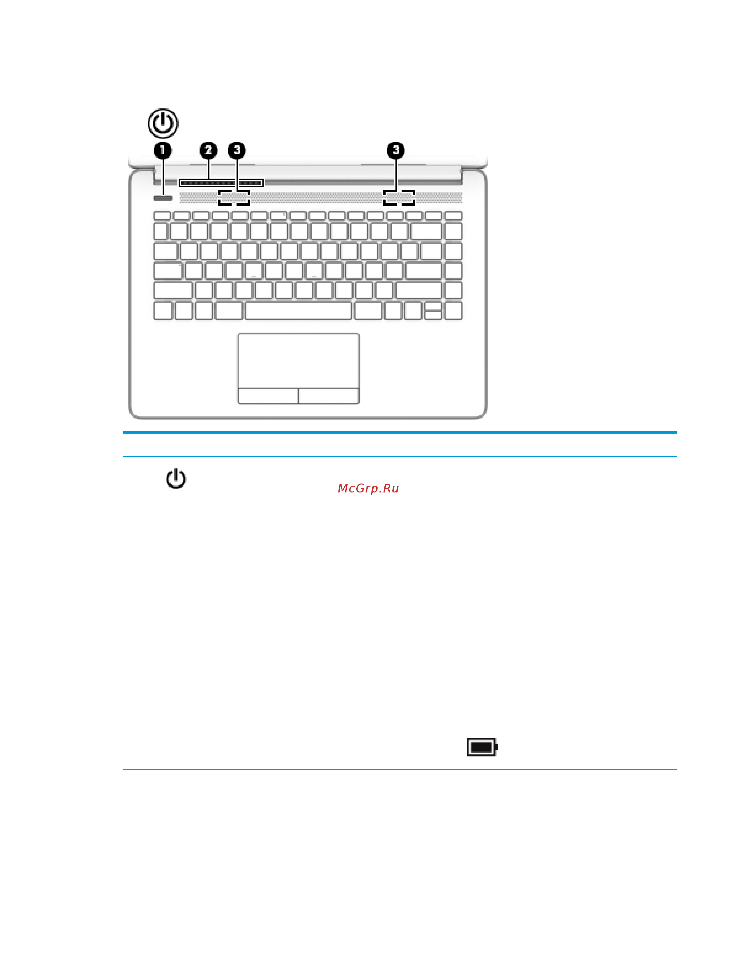 HEWLETT-PACKARD HP 240 G7 (6UK86EA) [21/96] Кнопка вентиляционное отверстие и динамики