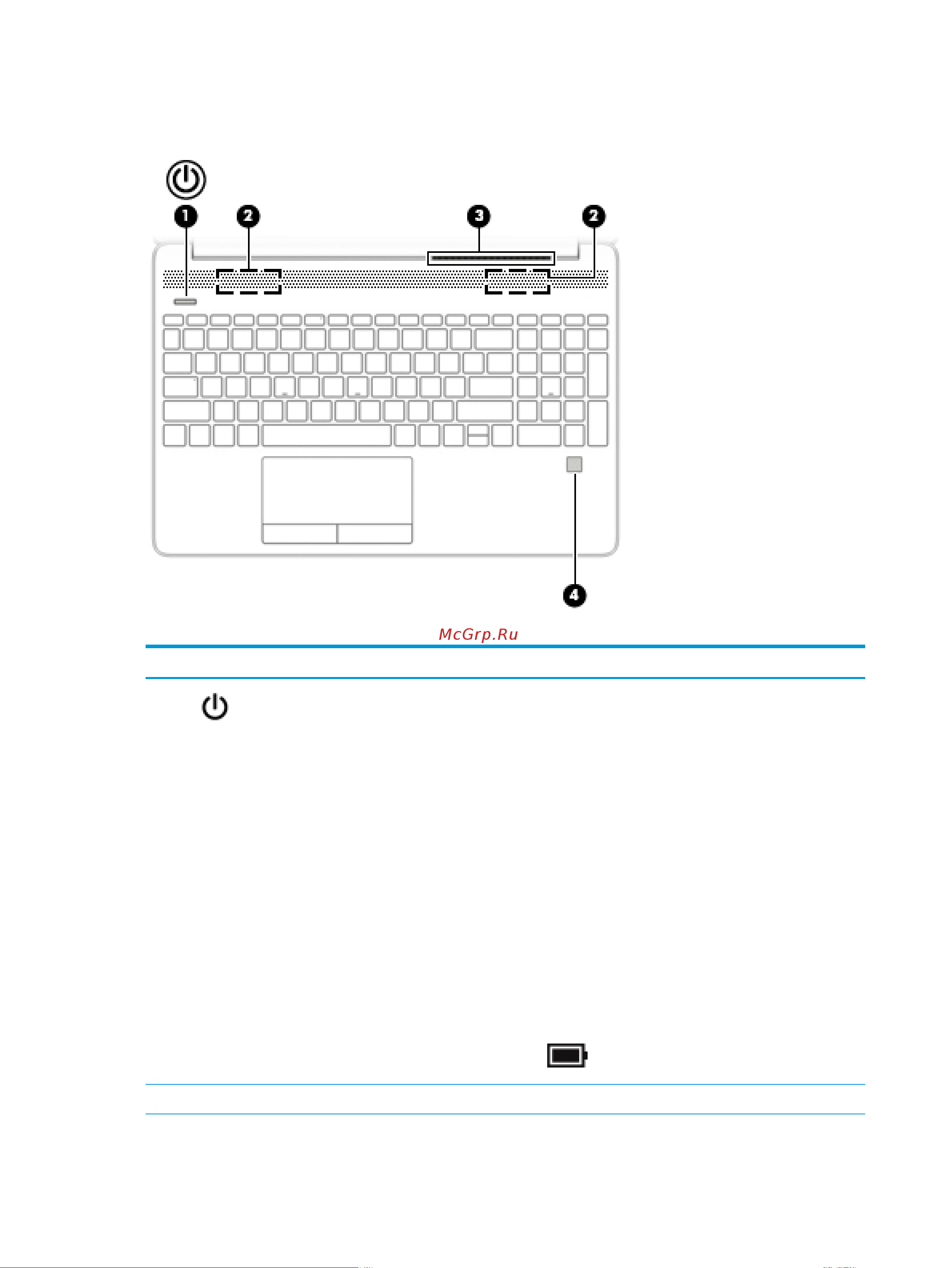 HEWLETT-PACKARD HP 15-dw0028ur (6RL47EA) [22/83] Кнопка динамики вентиляционное отверстие и считыватель отпечатков пальцев