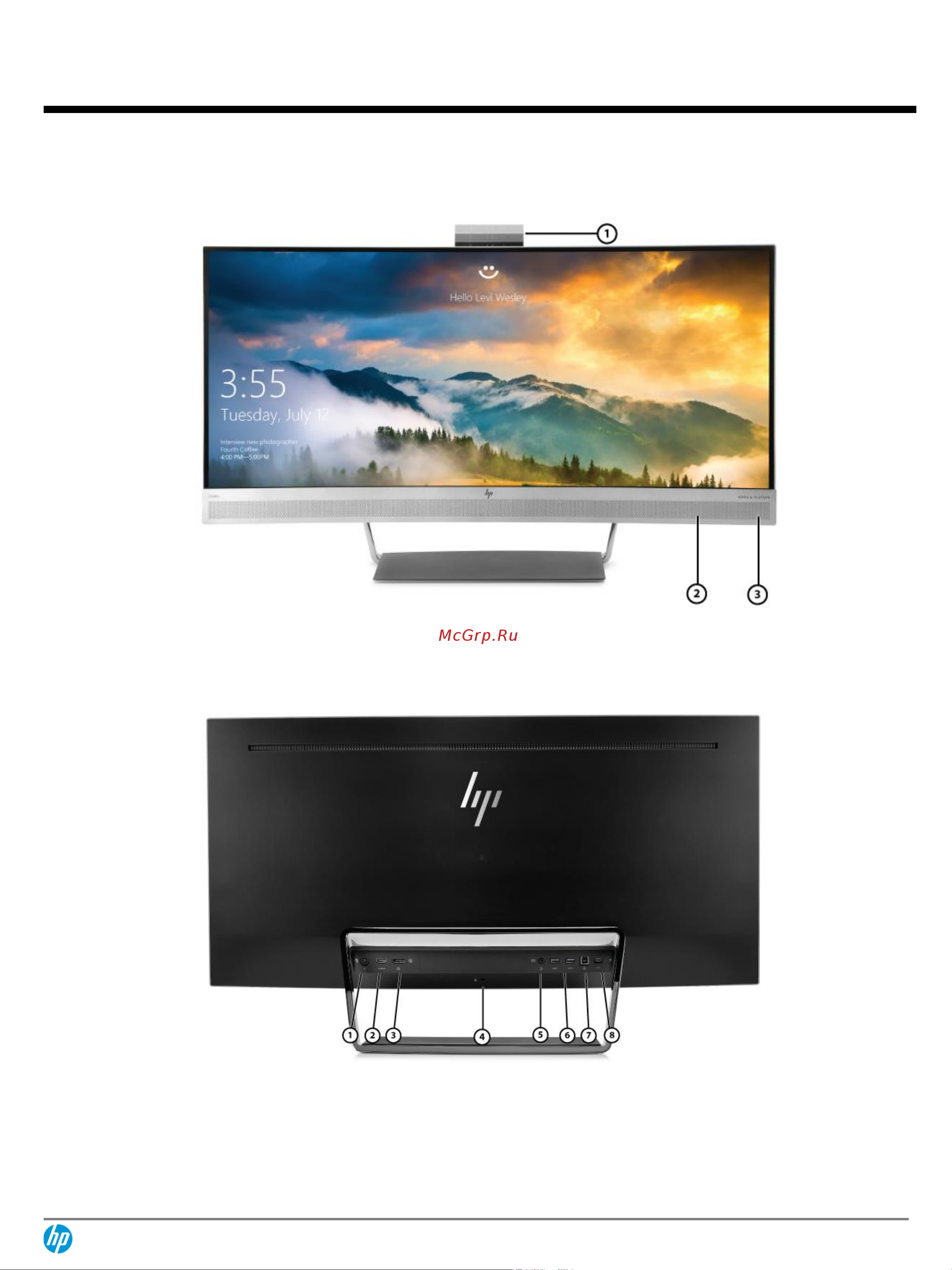 HEWLETT-PACKARD HP EliteDisplay S340c Руководство по эксплуатации онлайн