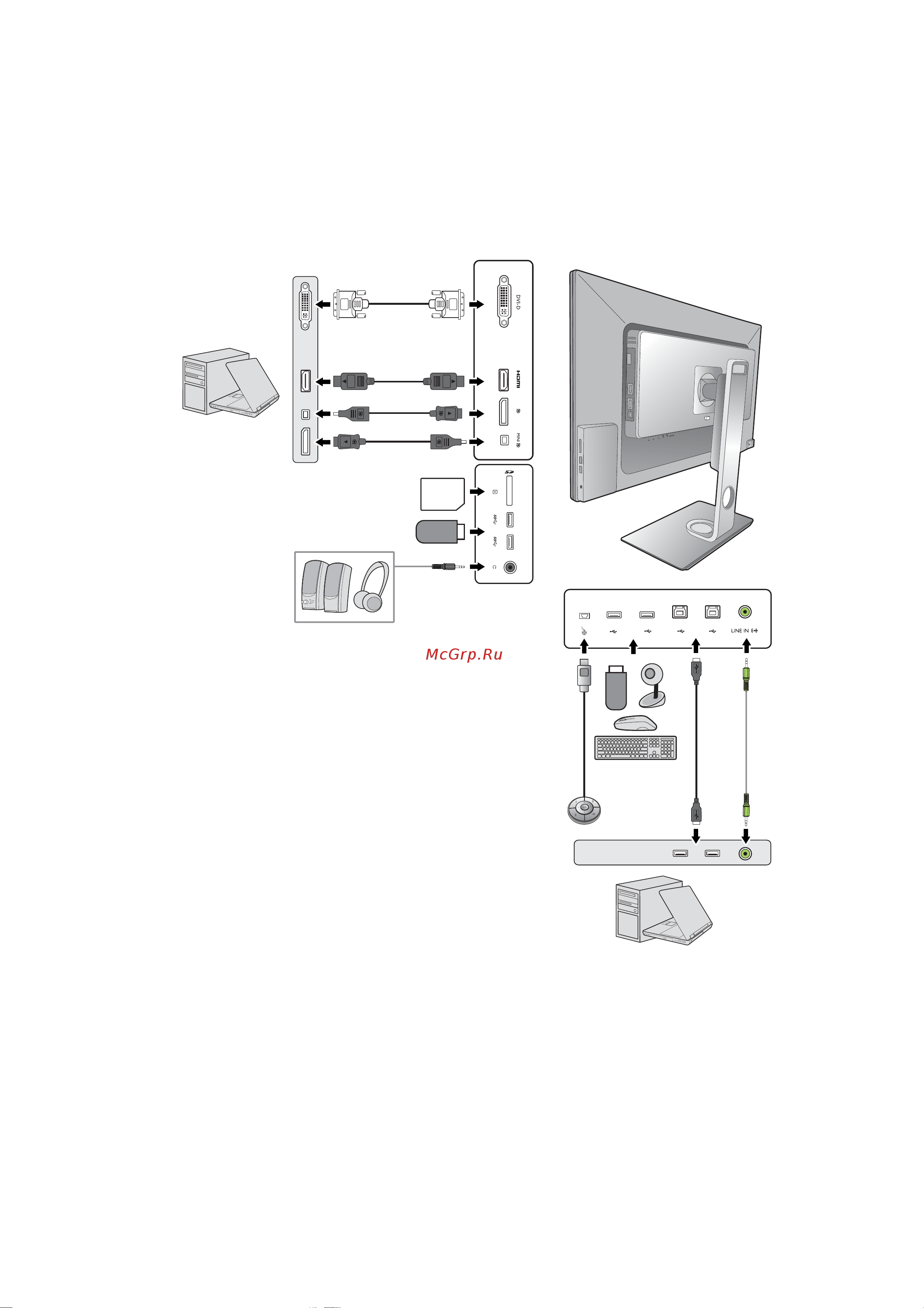Benq PD3200Q (9H.LFALA.TBE) [10/66] Подключение