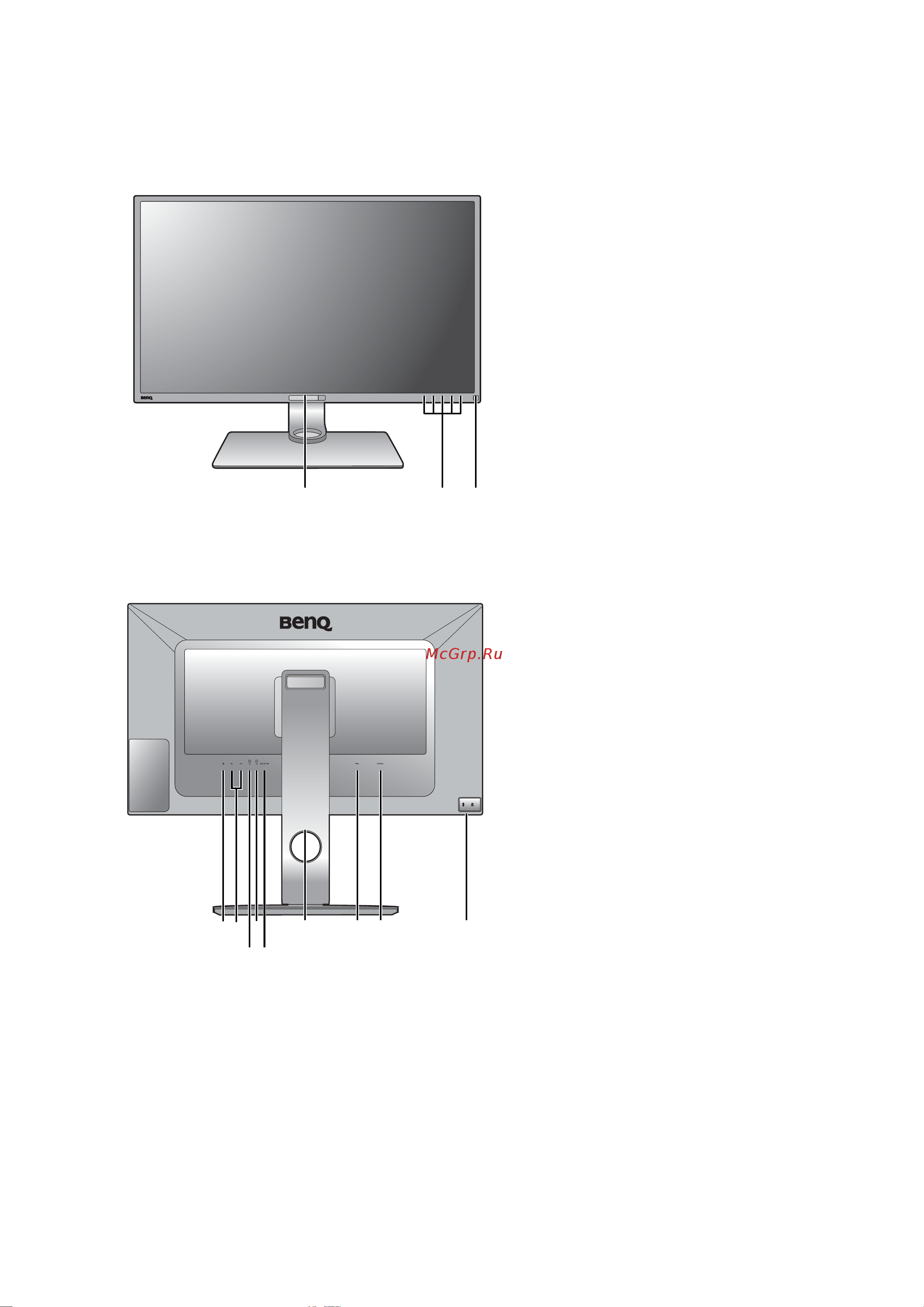 Benq PD3200Q (9H.LFALA.TBE) [8/66] Начальные сведения о мониторе