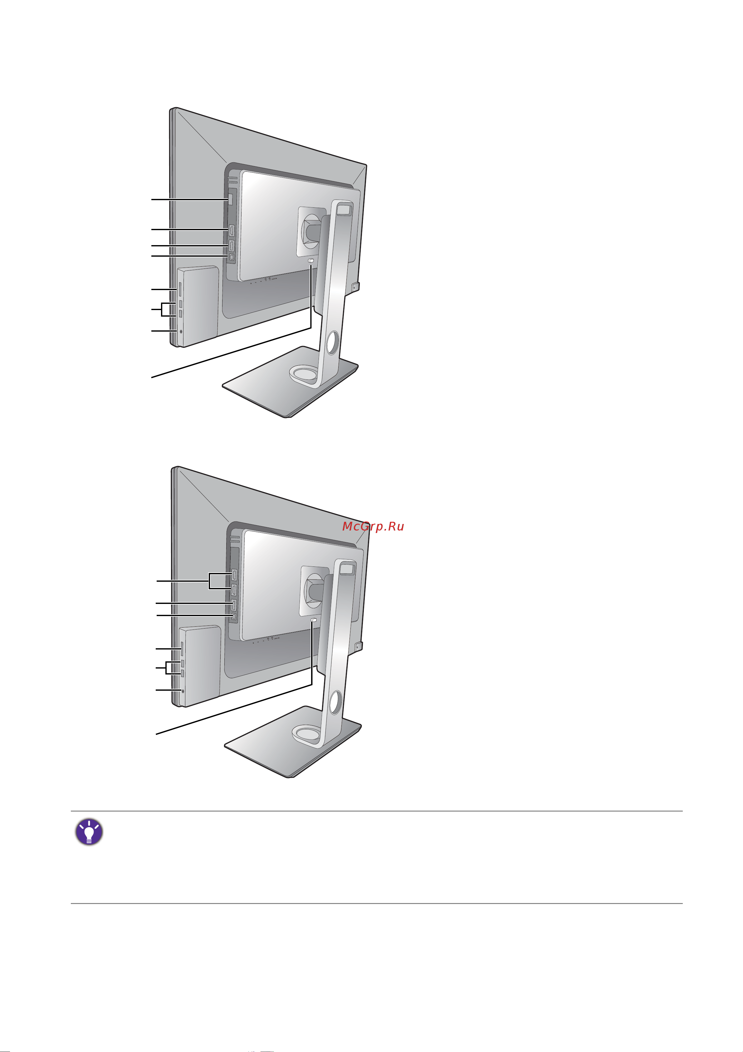 Benq PD3200Q (9H.LFALA.TBE) [9/66] Разъем dvi d 14 разъем hdmi 15 разъем displayport 16 разъем mini displayport 17 гнездо карты sd 18 разъемы usb 3 выходные разъемы для подключения usb устройств 19 гнездо наушников