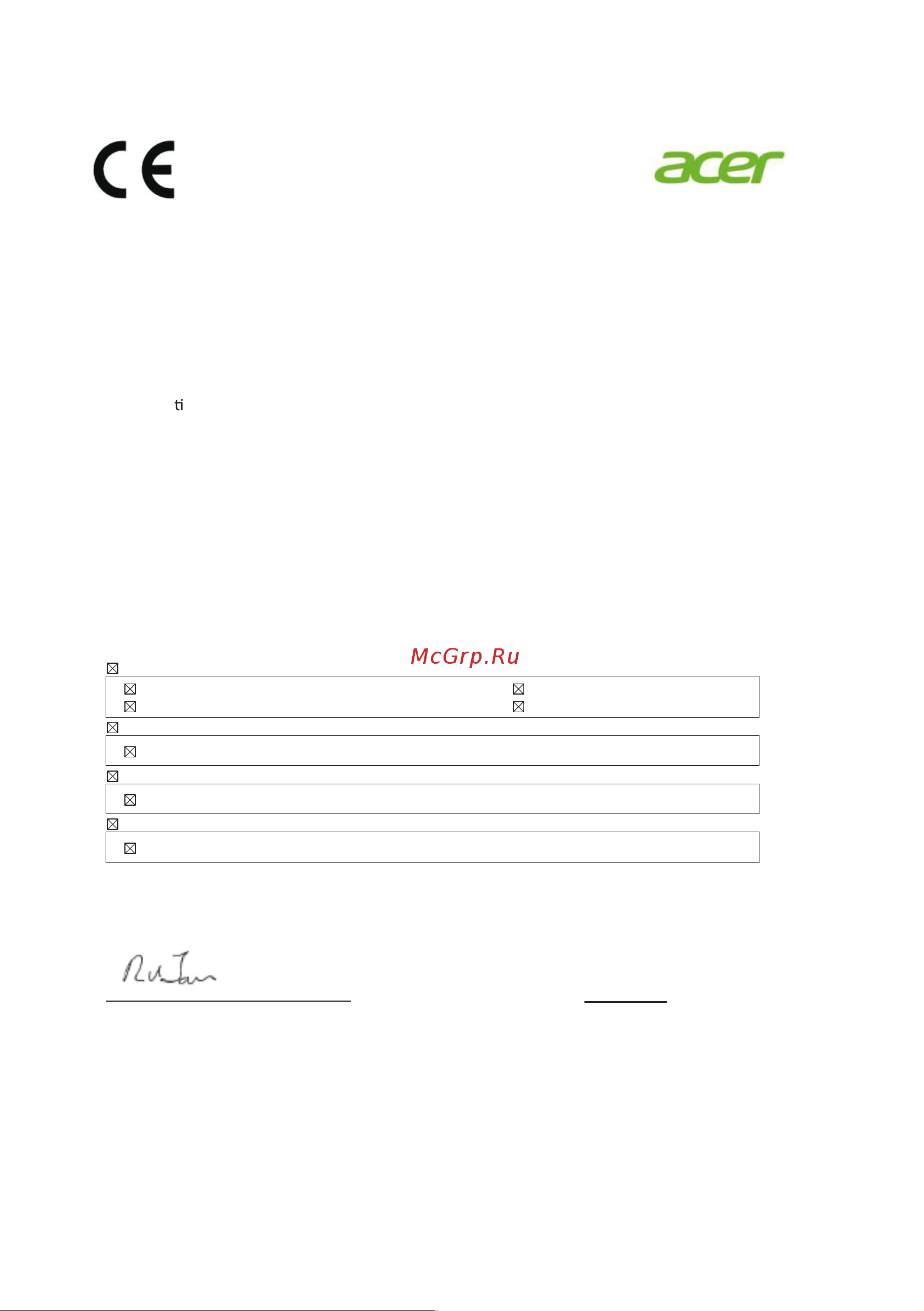 Acer ED273Awidpx (UM.HE3EE.A01) [10/27] Declaration of conformity