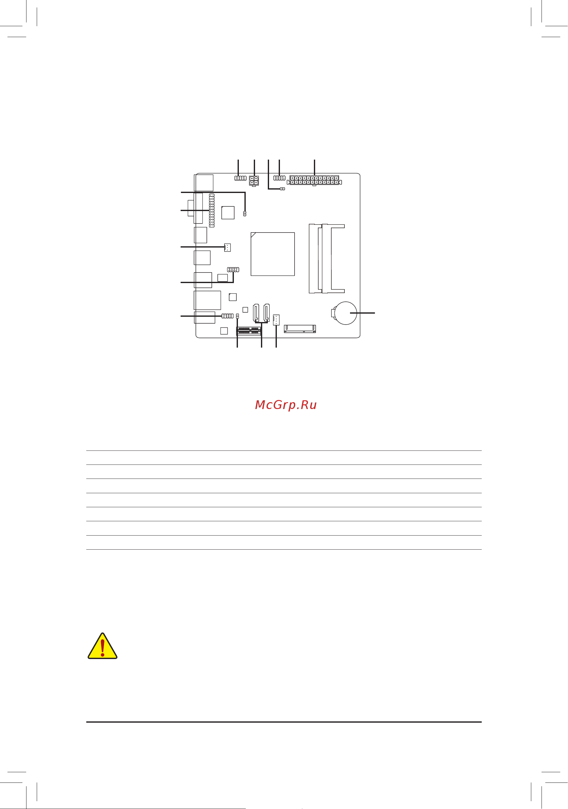 Gigabyte CELERON J1800 MITX GA-J1800N-D2H V1.3 [11/32] 6 internal connectors