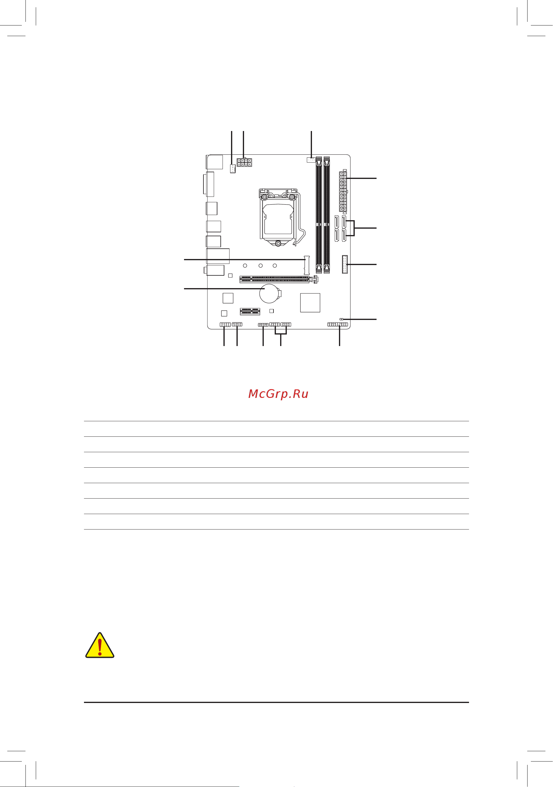 Gigabyte B365 S1151 MATX B365M H [12/44] 7 internal connectors
