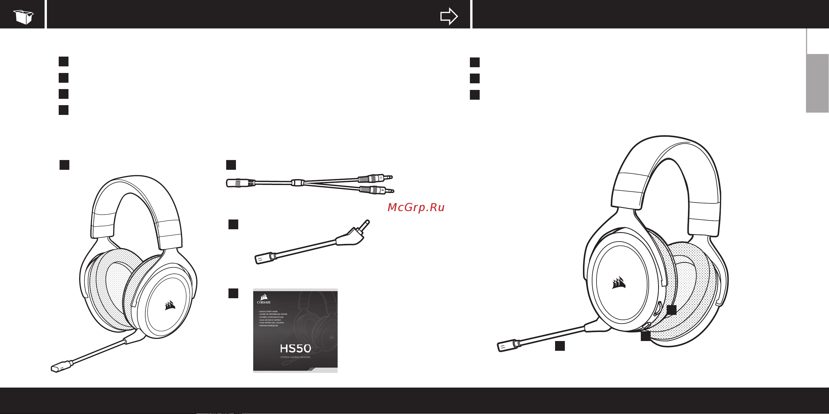 Corsair HS50 CA-9011170-EU [4/16] Controls and features