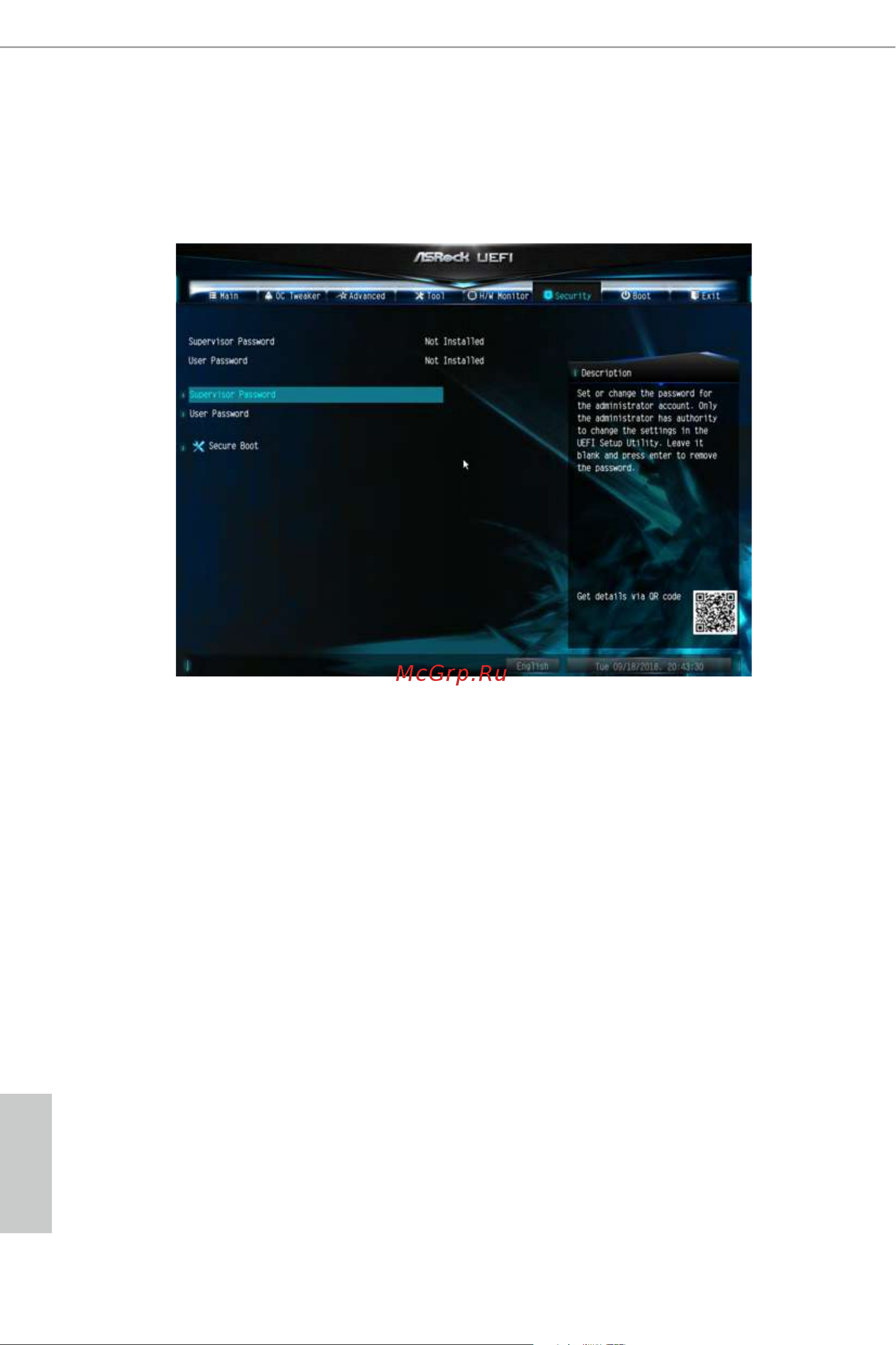 ASRock AMD B350 SAM4 MATX AB350M-HDV R4.0 [77/83] Security screen