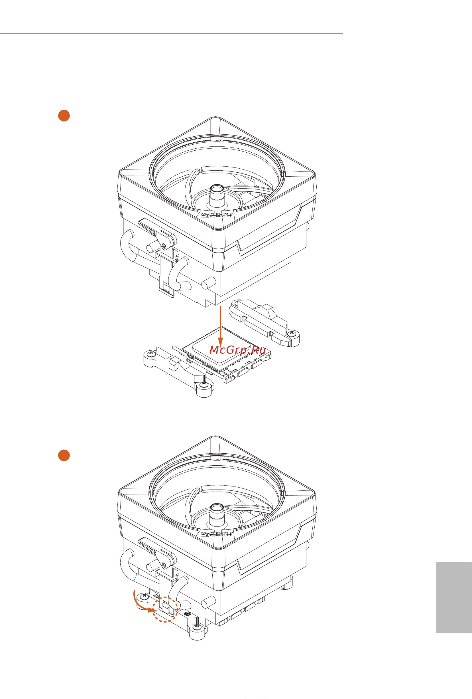 ASRock AMD A320 SAM4 MATX A320M PRO4 R2.0 [24/78] Installing the am4 box cooler sr3