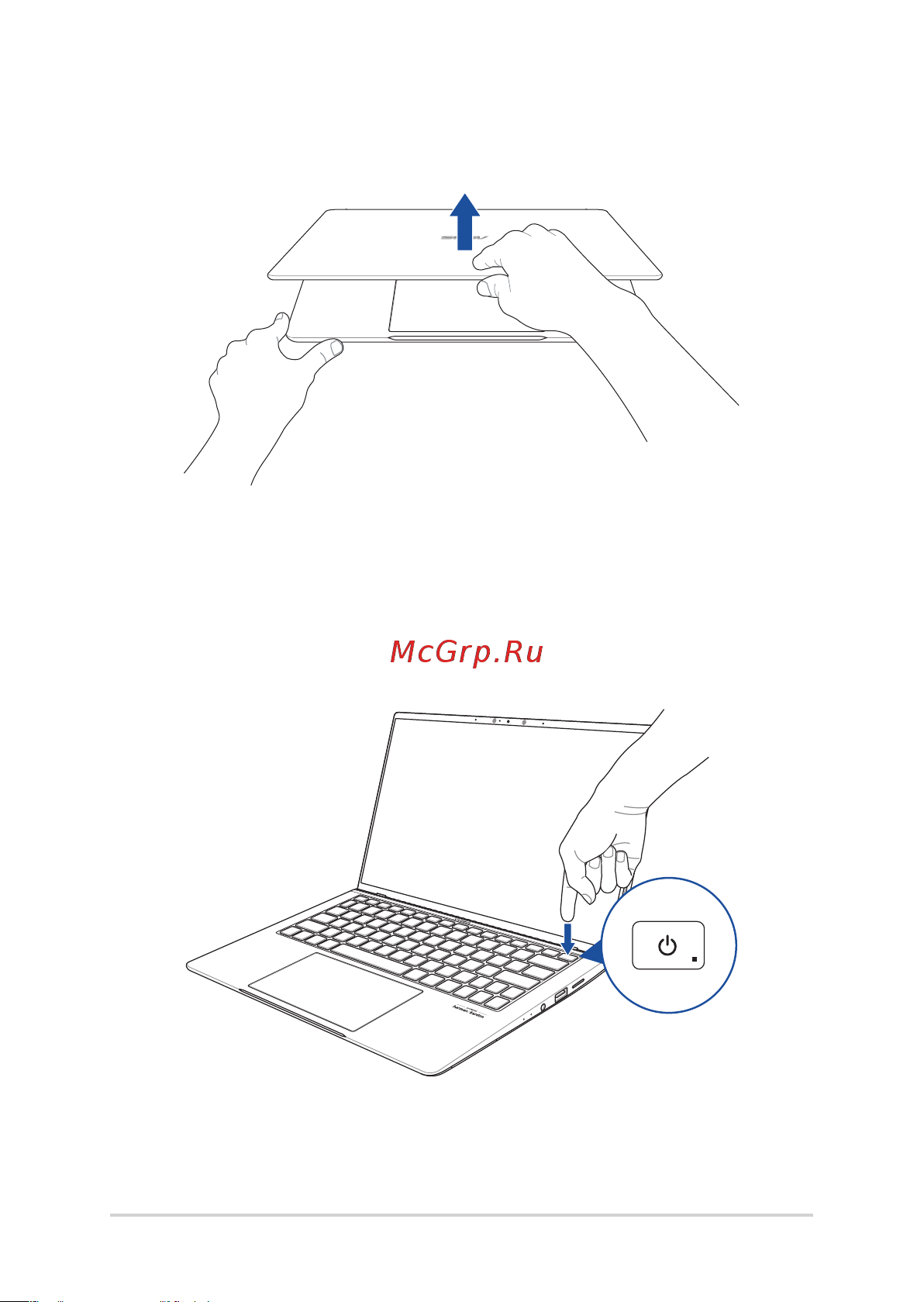 Asus UX534FTC (Q1-20) 90NB0NK3-M03680 [34/112] Нажмите кнопку питания