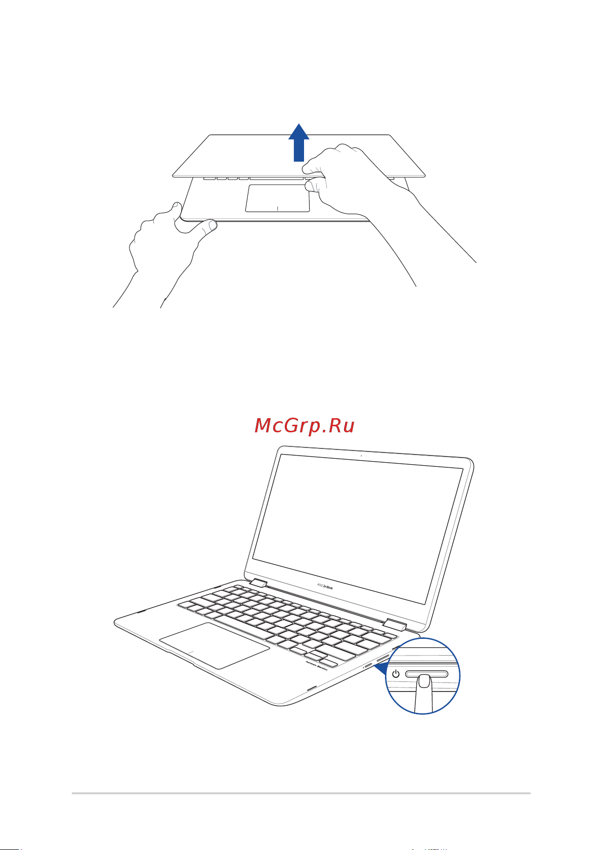 Asus Flip Touch UX370UA-C4202T 90NB0EN2-M10500 [28/108] Нажмите кнопку питания