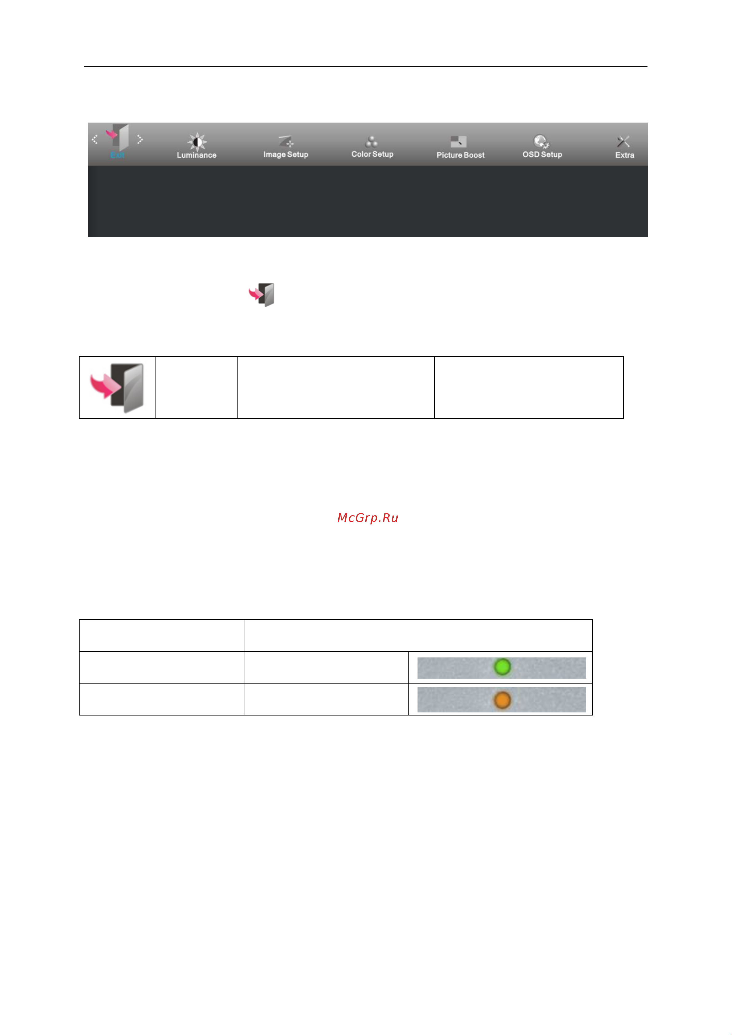 AOC ValueLine M2470SWDA2 [28/63] Cвeтoдиoдный индикaтop