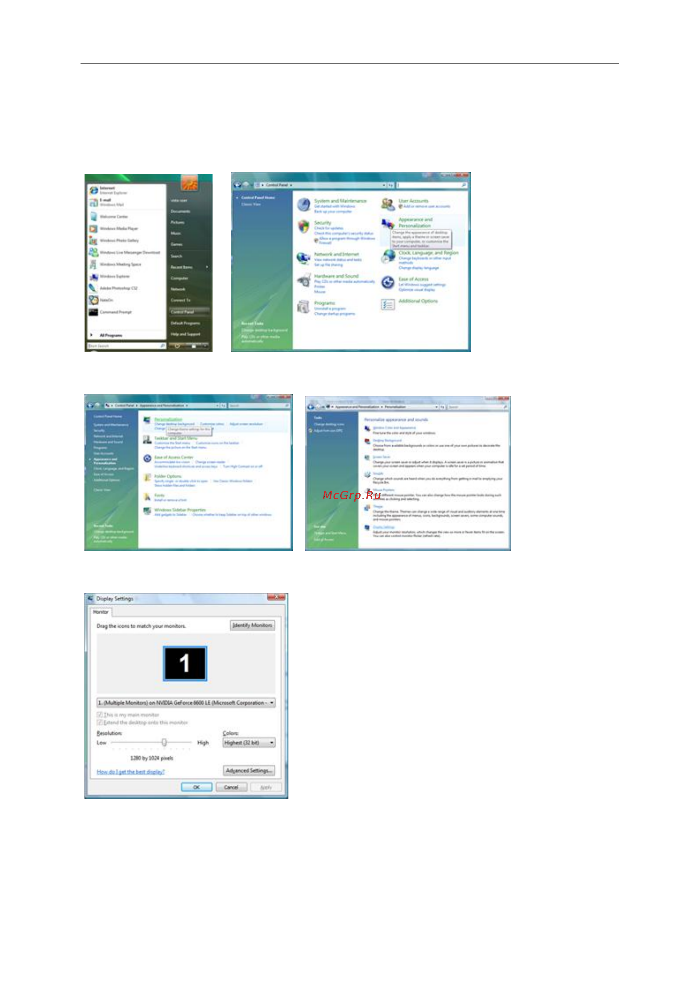 AOC ValueLine M2470SWDA2 [34/63] Windows vista
