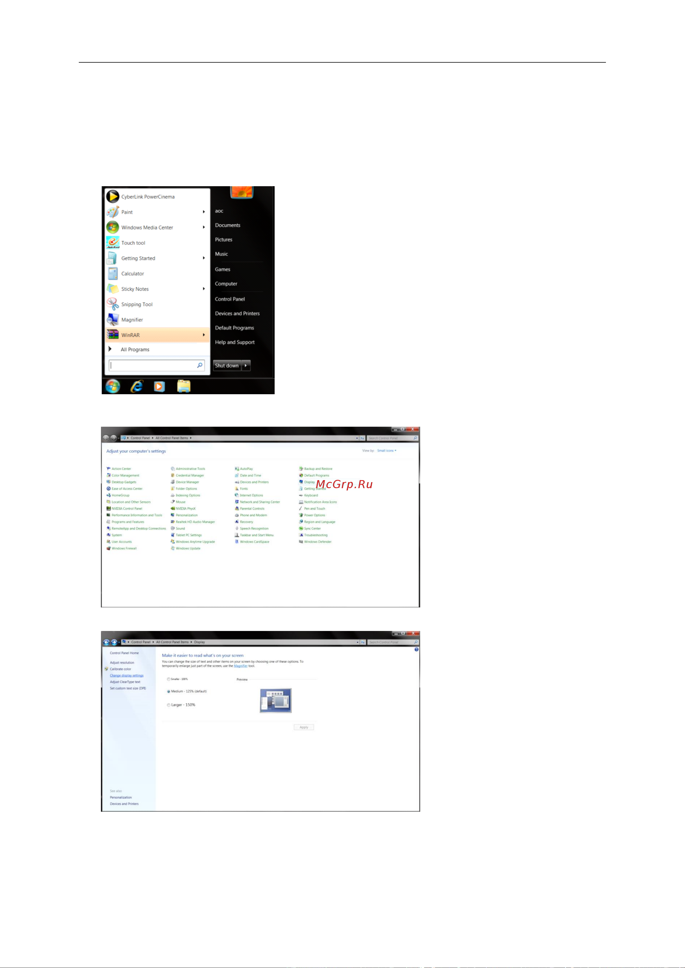 AOC Professional 22P1 [39/70] Windows 7