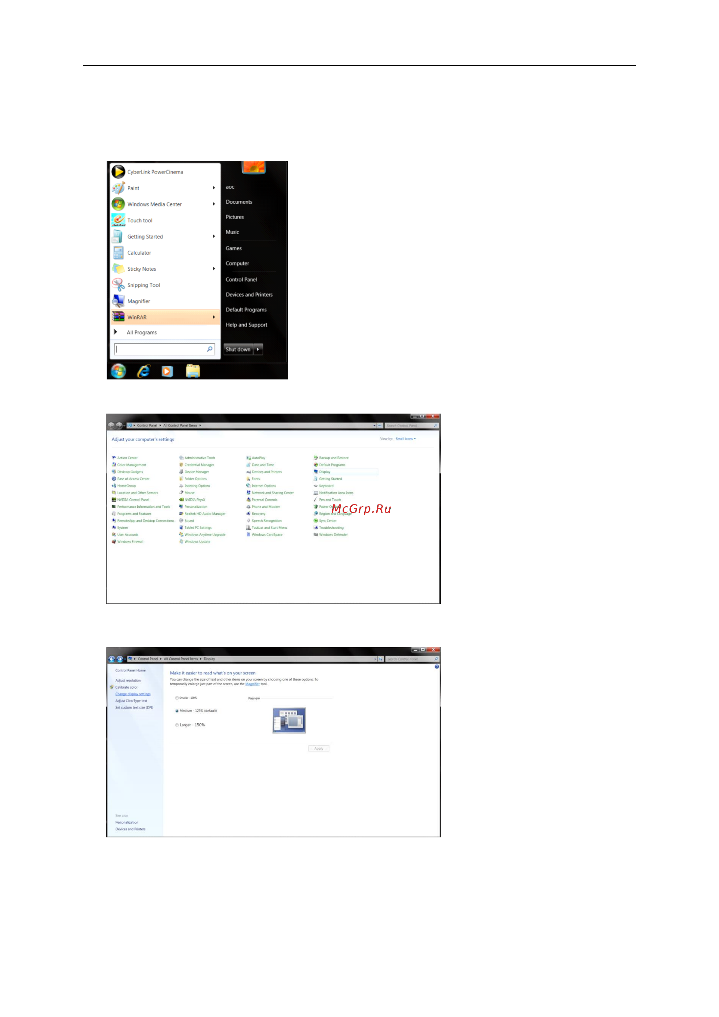AOC Professional 24P1 [40/68] Windows 7