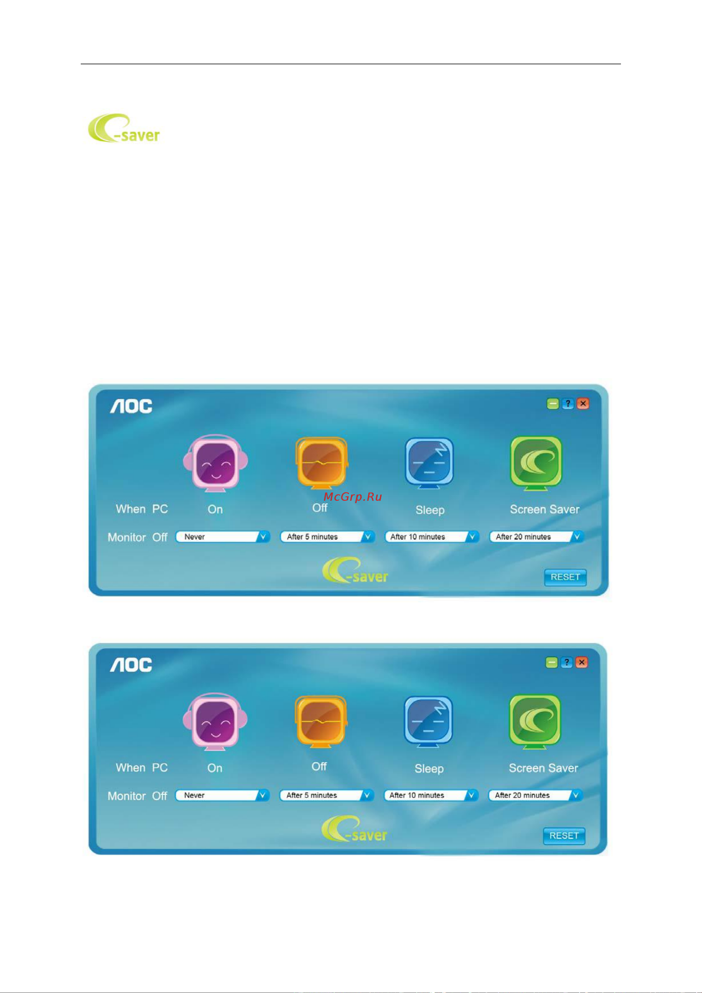 AOC Professional 24P1 [44/68] E saver