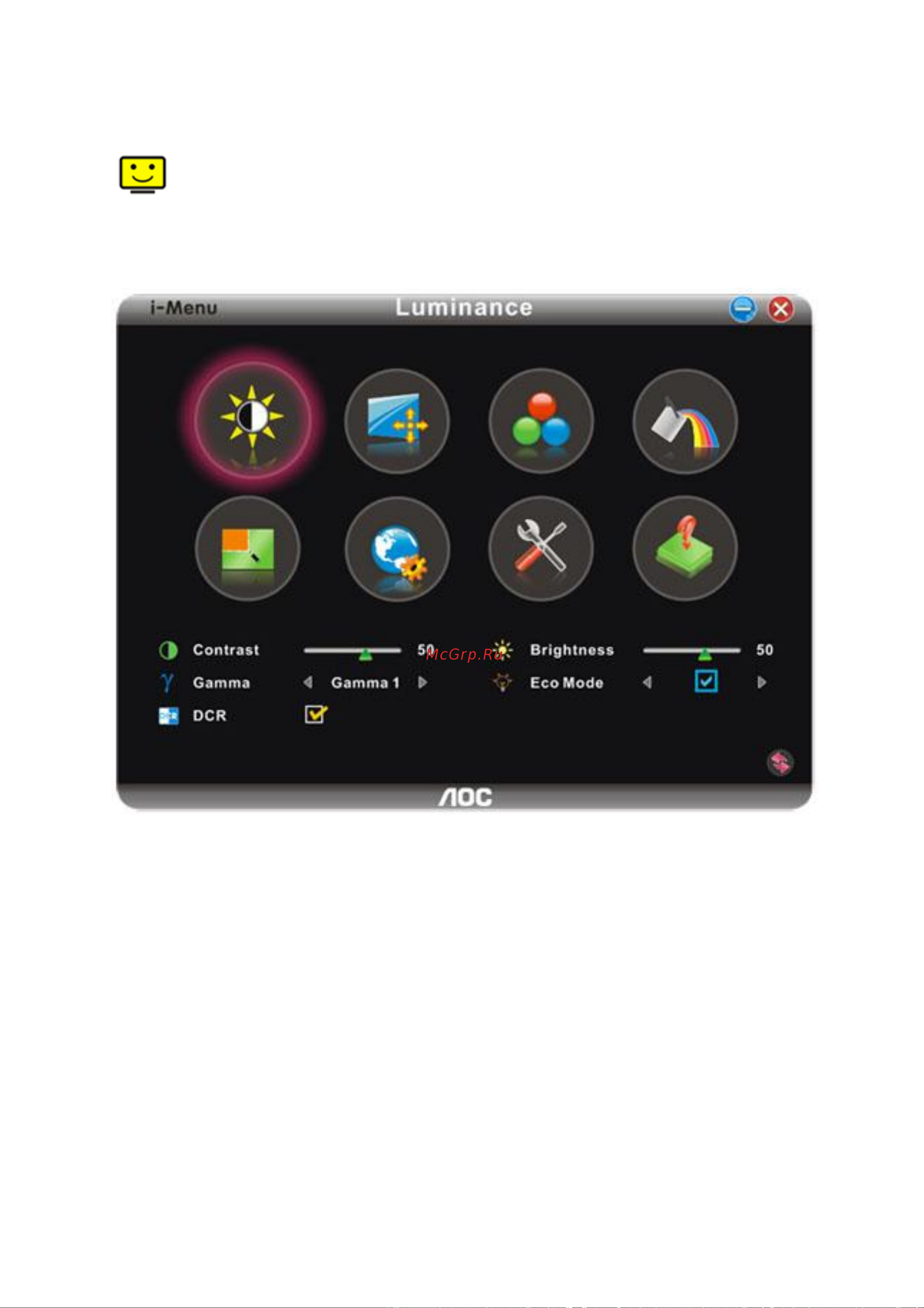 AOC Professional l960SRDA [42/66] I menu