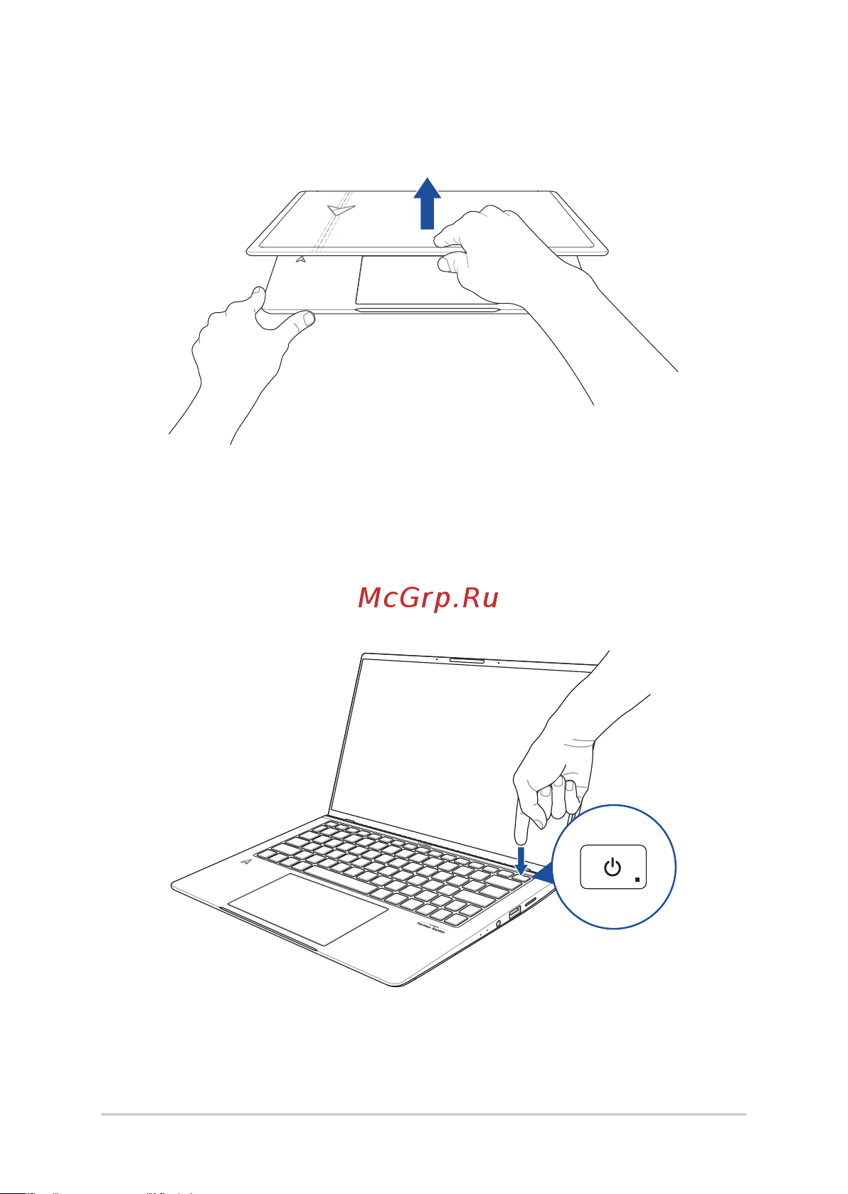 Asus UX334FL-A4051T [30/104] Нажмите кнопку питания