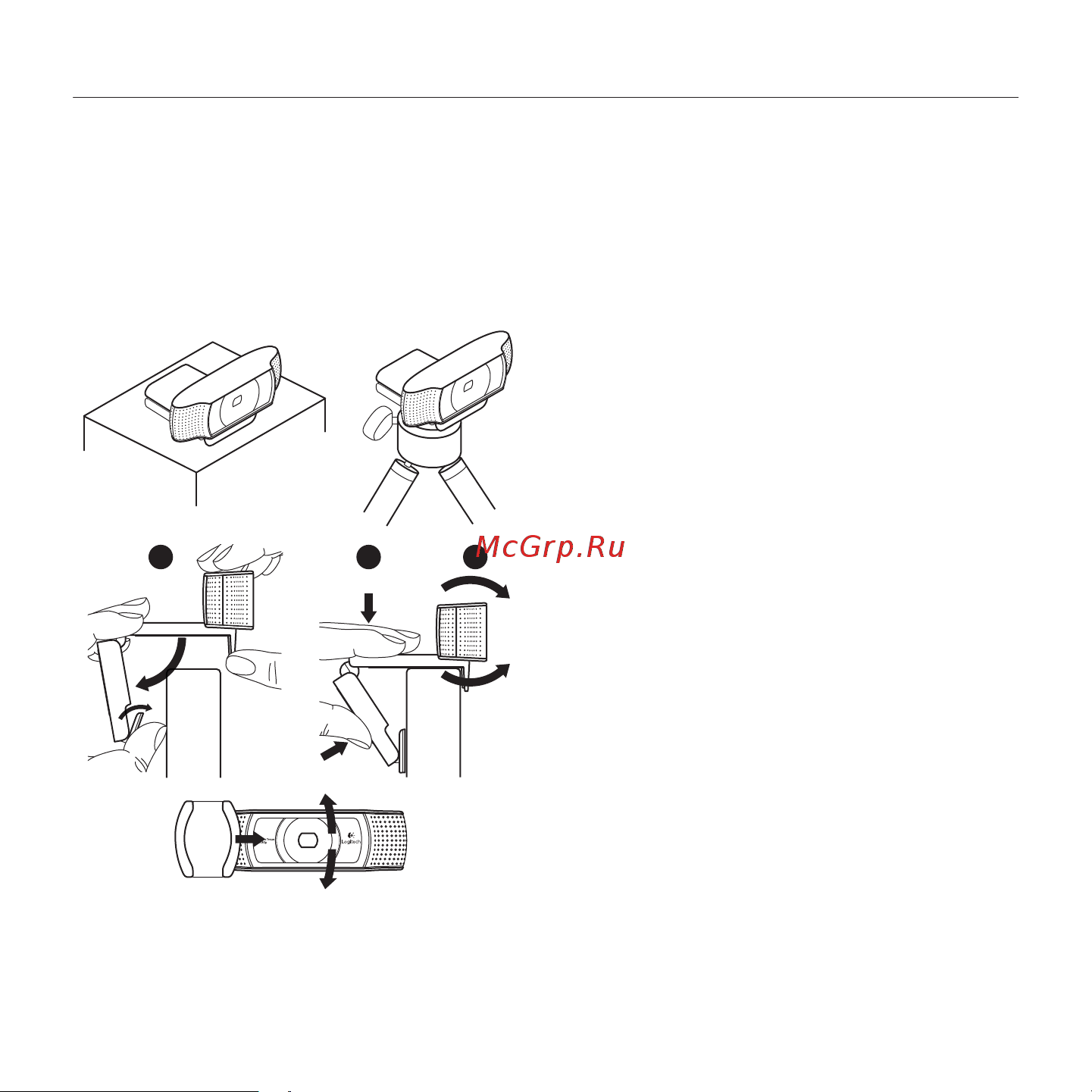 Logitech HD Webcam C930e [9/24] Installation de la webcam