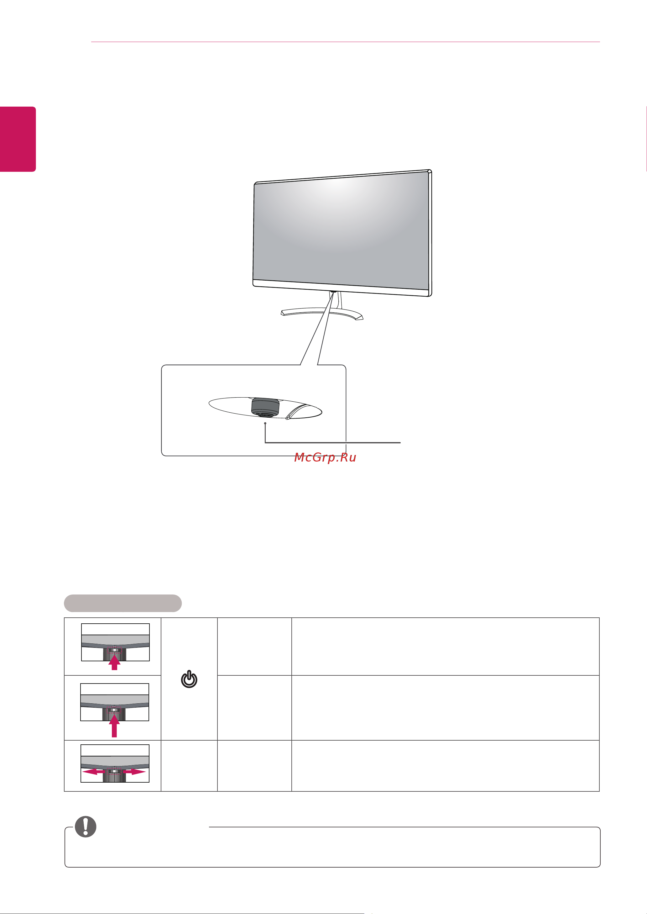 LG 24MP58VQ [6/36] Составляющиеикнопки