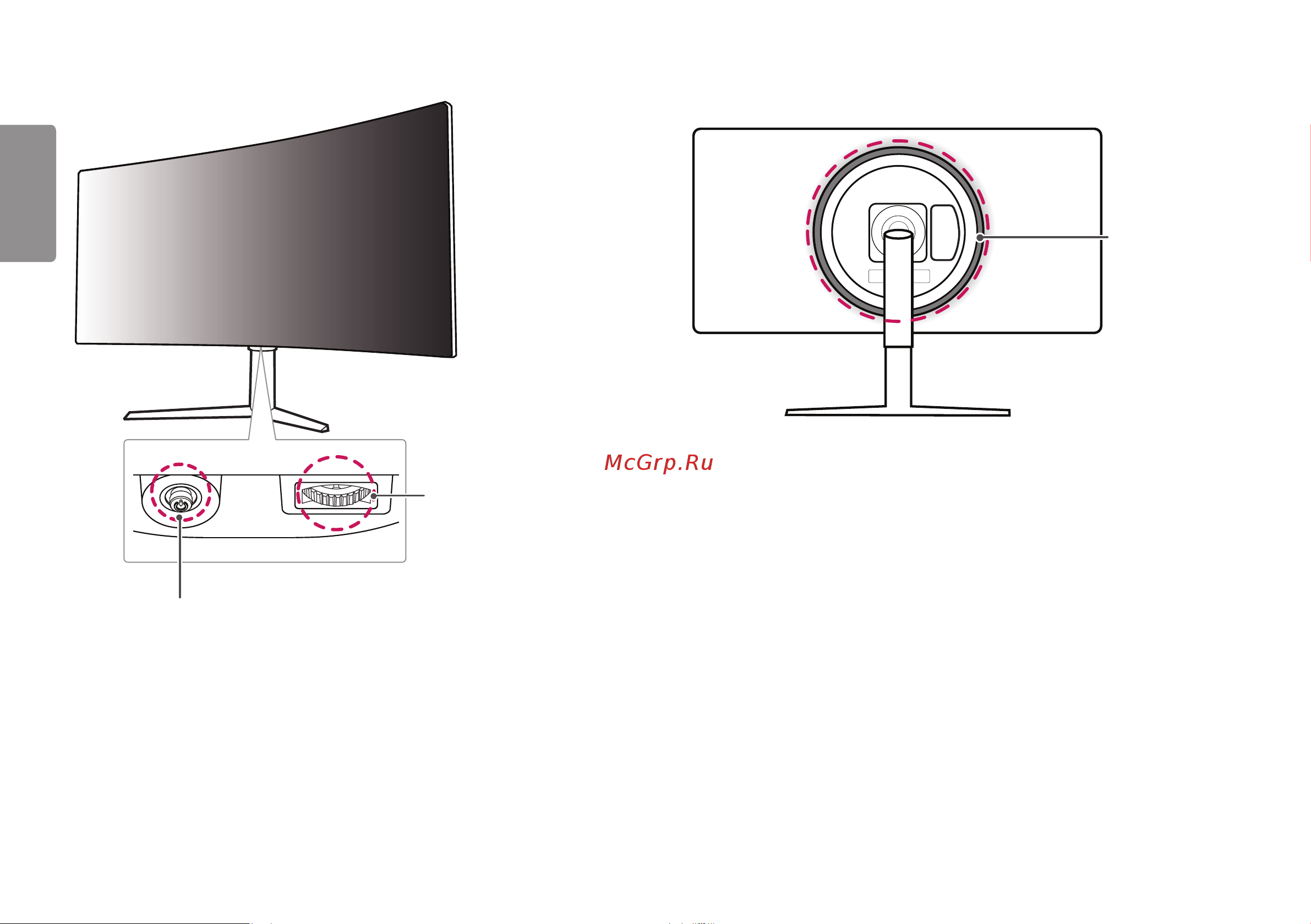 LG 34GK950G [4/24] Описание продукта и функций кнопок