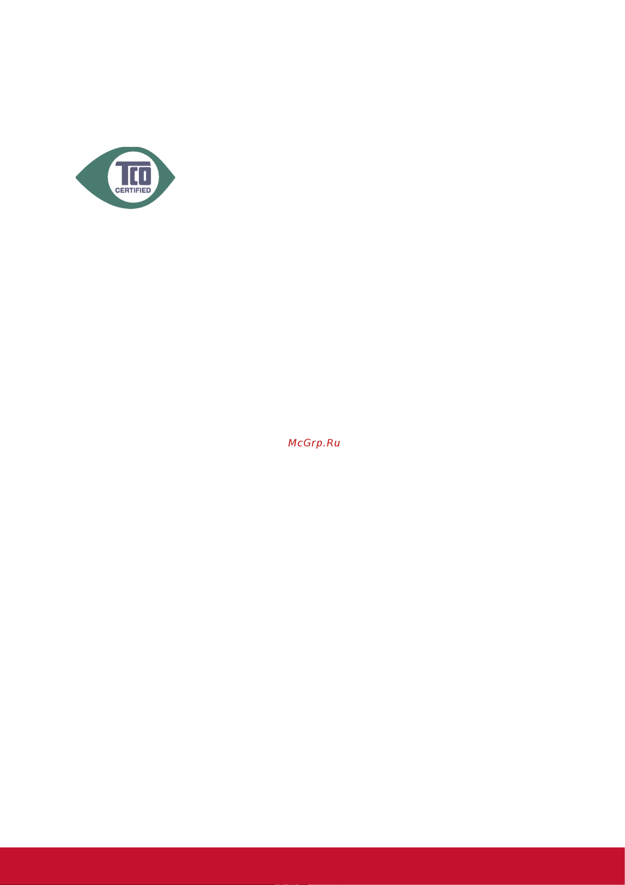 Viewsonic VG2233MH [4/25] Информация о маркировке tco