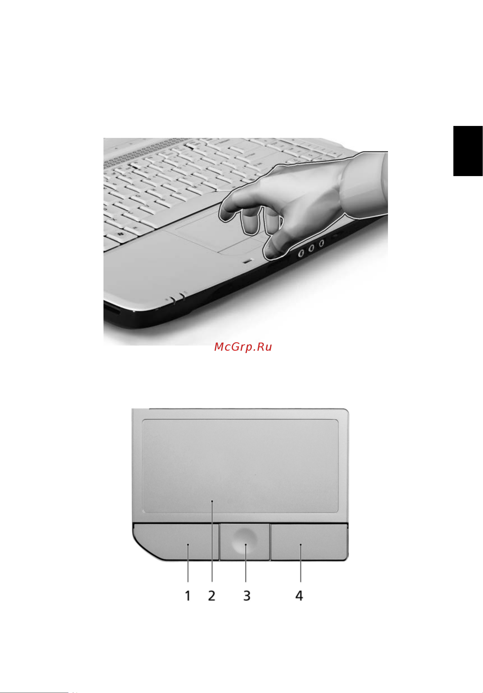 Acer Aspire 5920G [53/123] Сенсорная панель