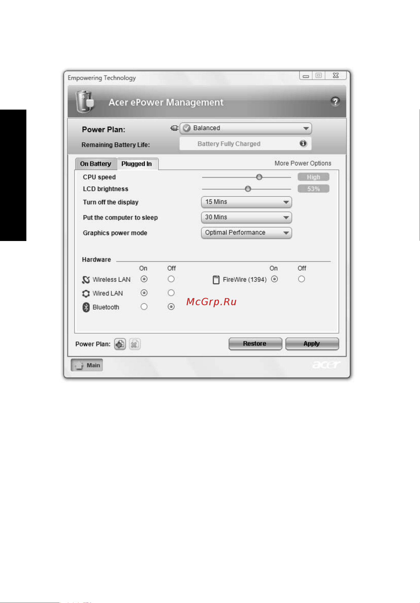Acer Aspire 7520G [28/124] Empowering technology