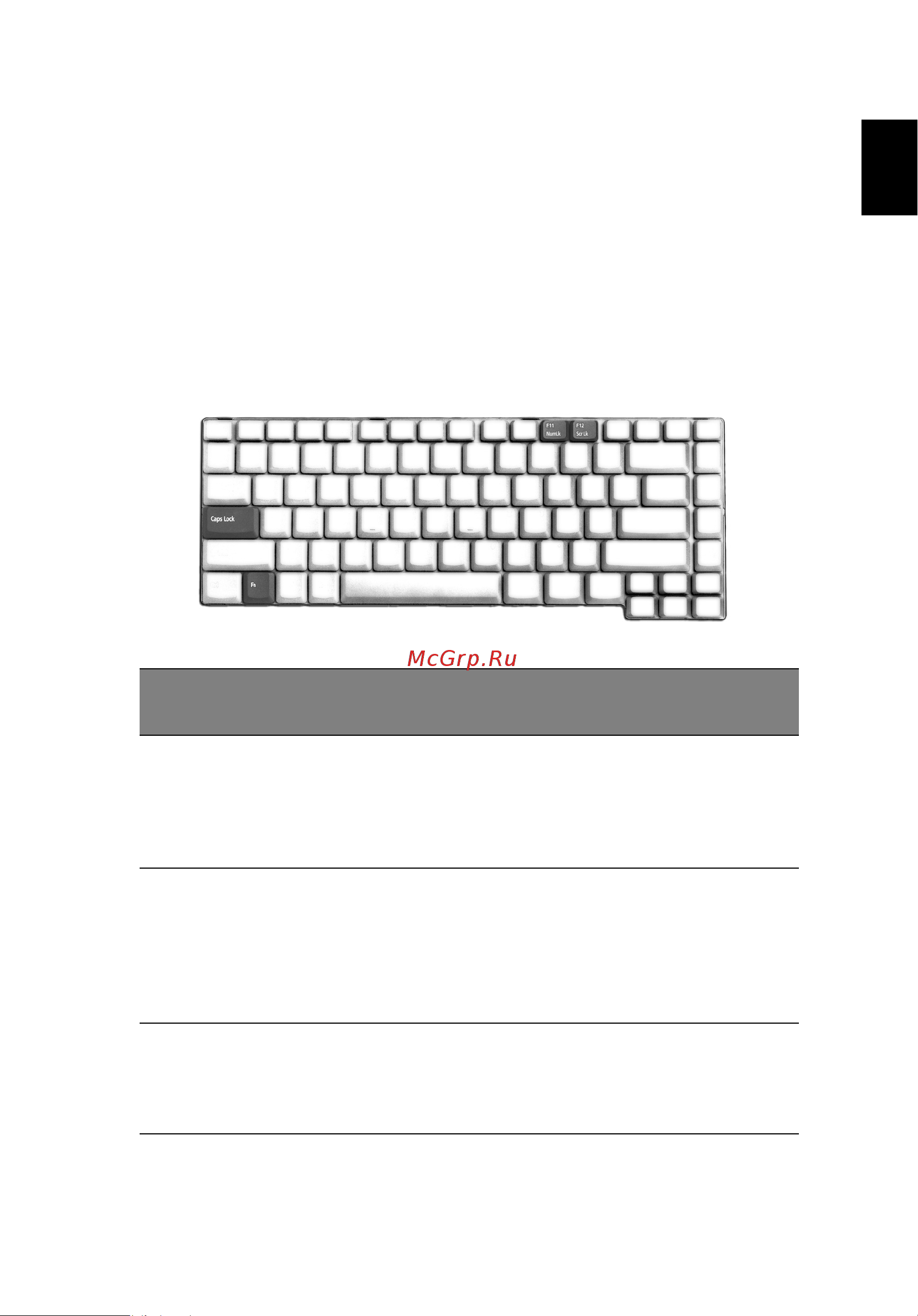 Acer Extensa 2300 [23/100] Использование клавиатуры