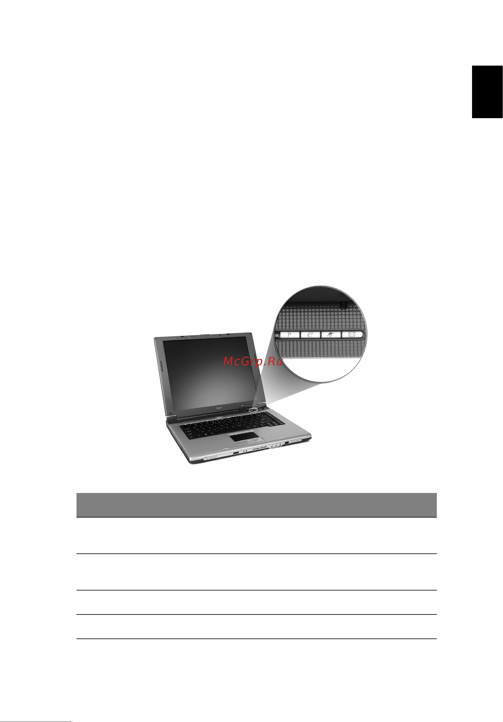 Acer Extensa 2300 [29/100] Клавиши запуска