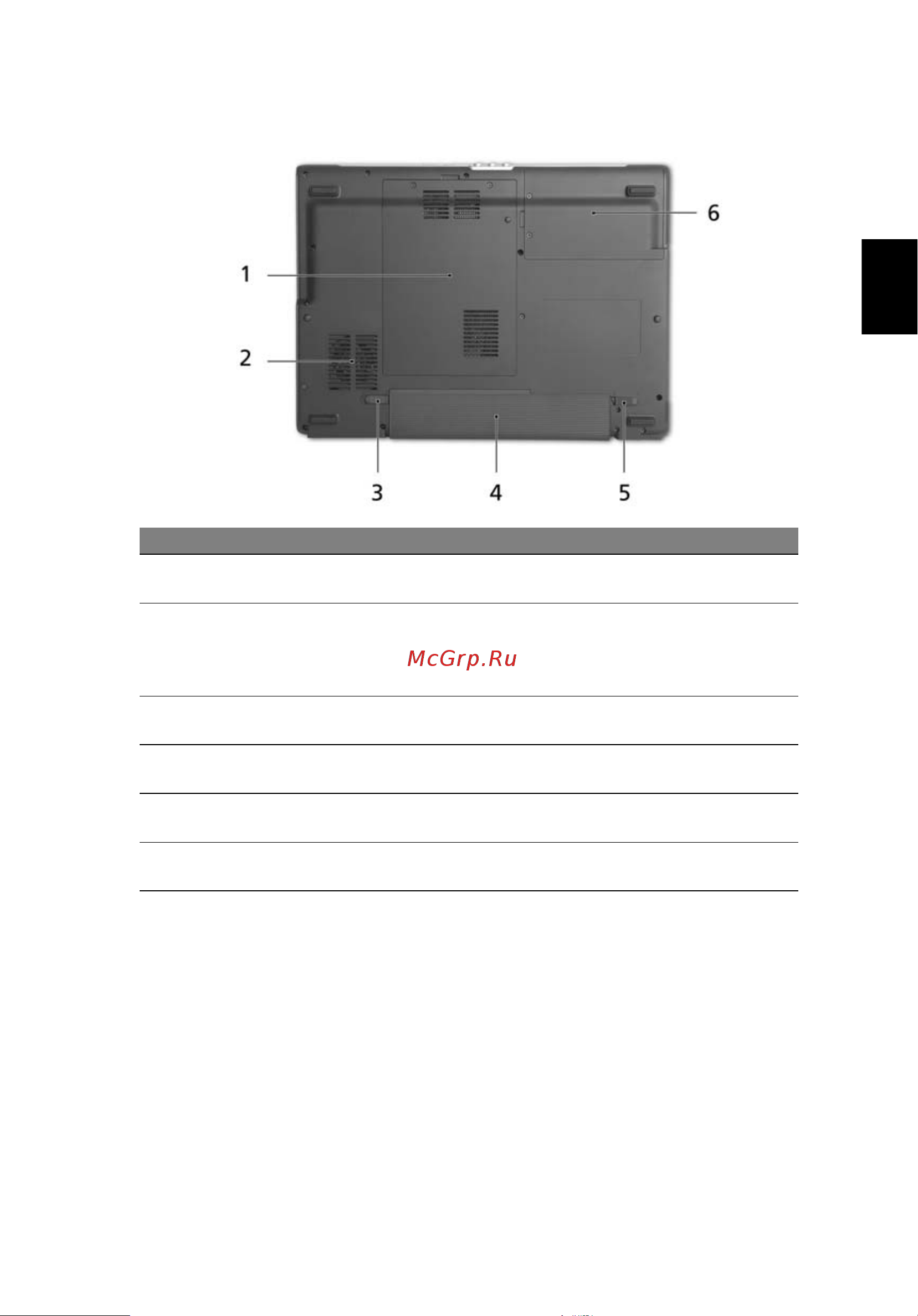 Acer Extensa 4010 [43/119] Вид снизу