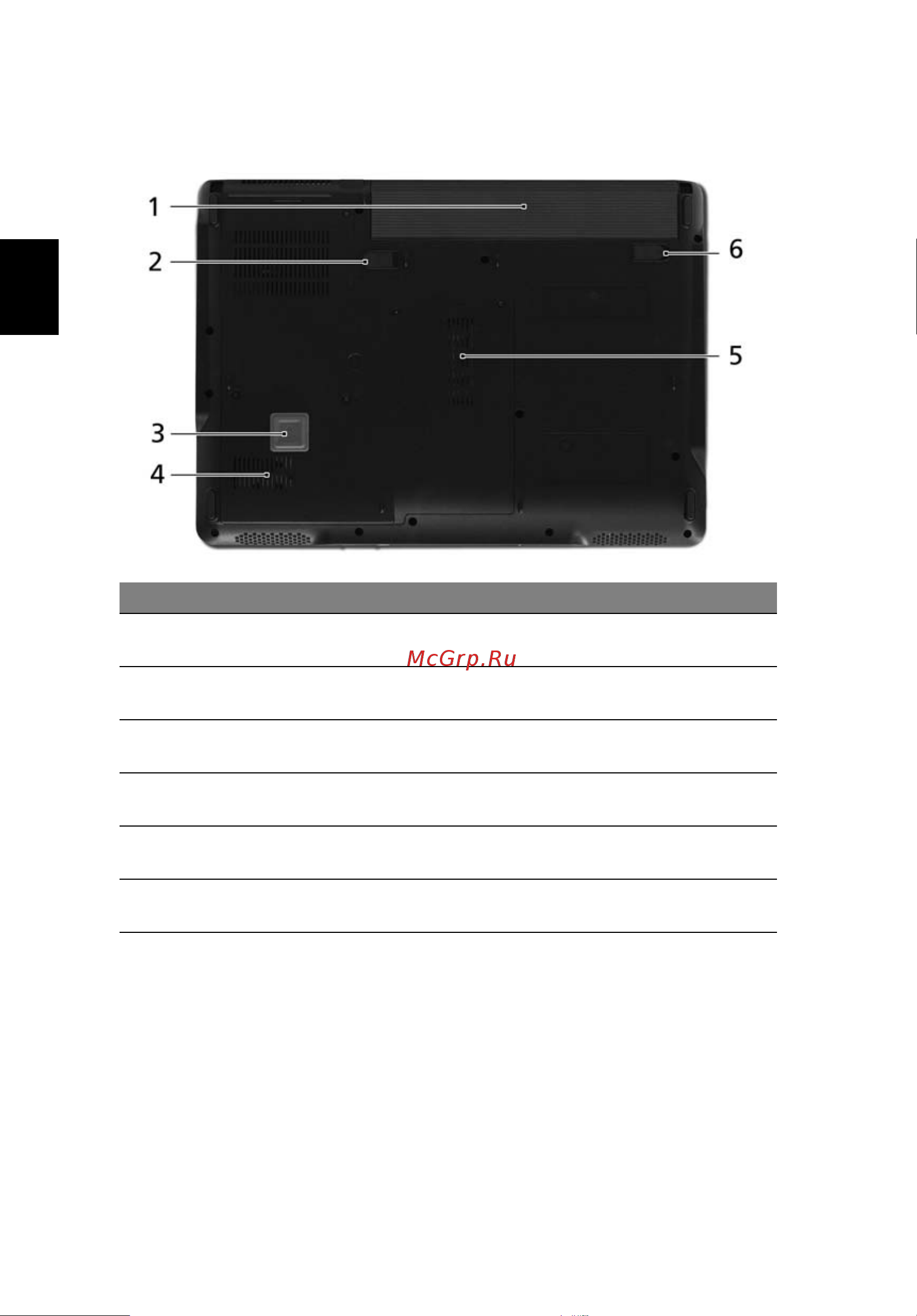 Acer Extensa 4220 [42/102] Вид снизу