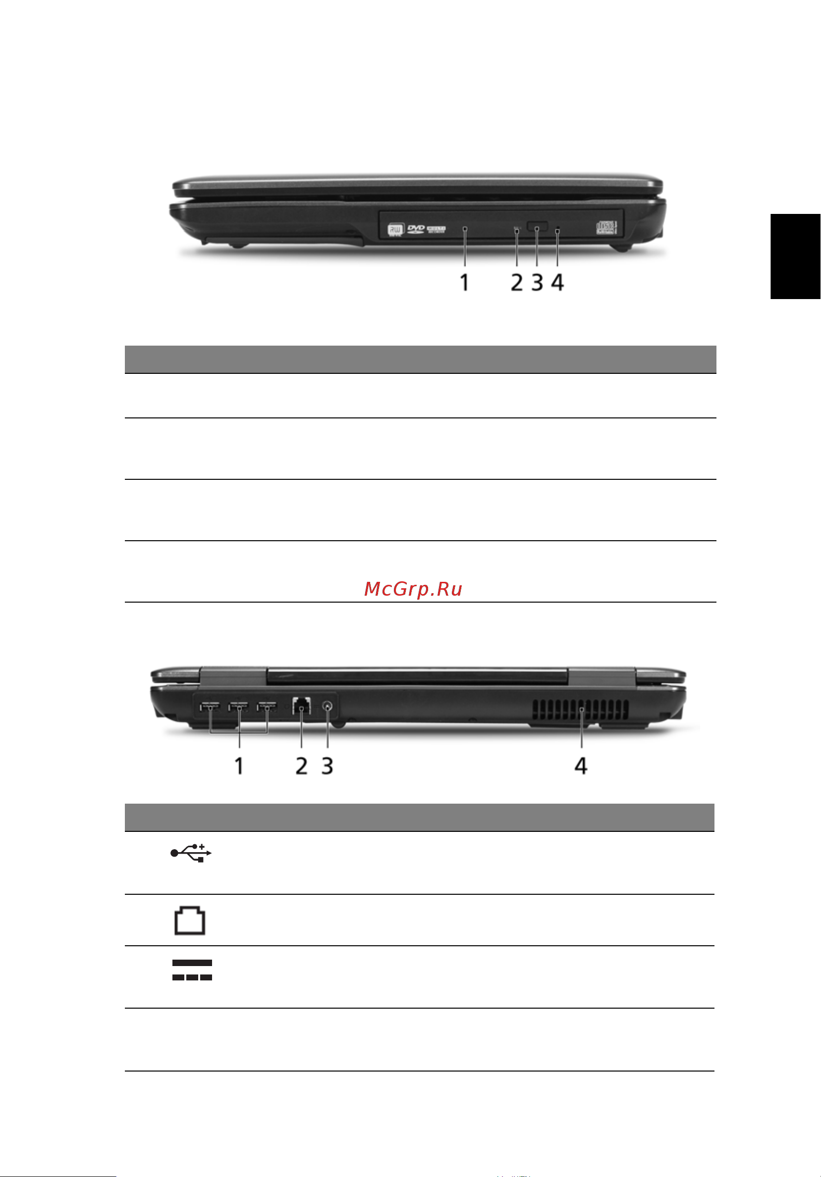 Acer Extensa 5420 [41/105] Вид сзади