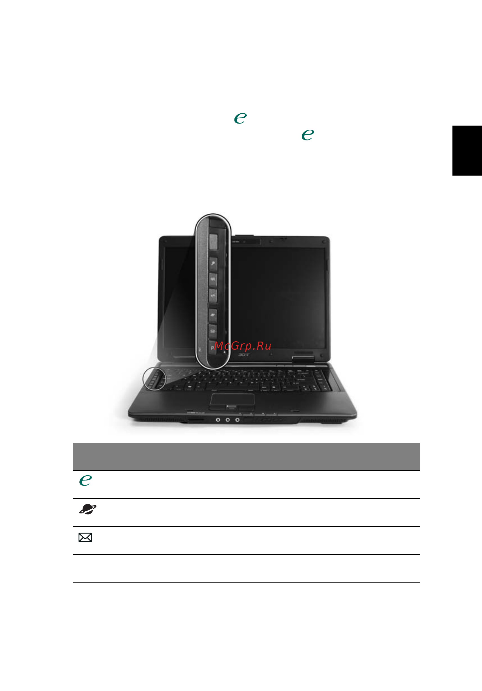 Acer Extensa 5420 [51/105] Кнопки быстрого запуска