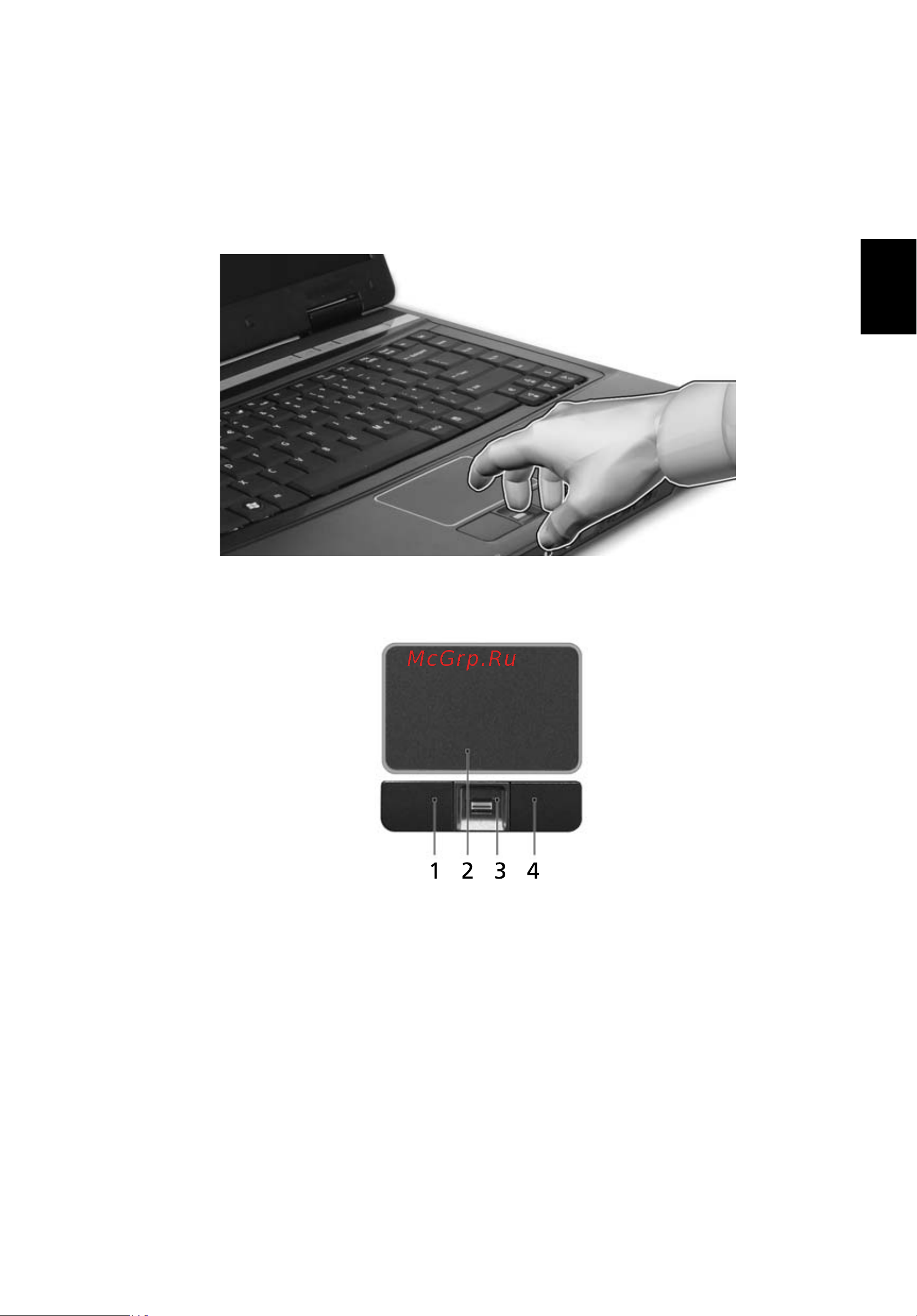 Acer Extensa 5420 [53/105] Сенсорная панель