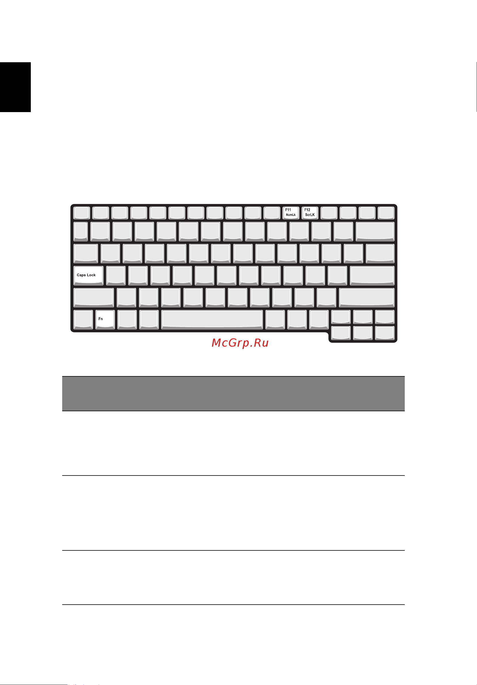 Acer Travelmate 380 [22/88] Использование клавиатуры